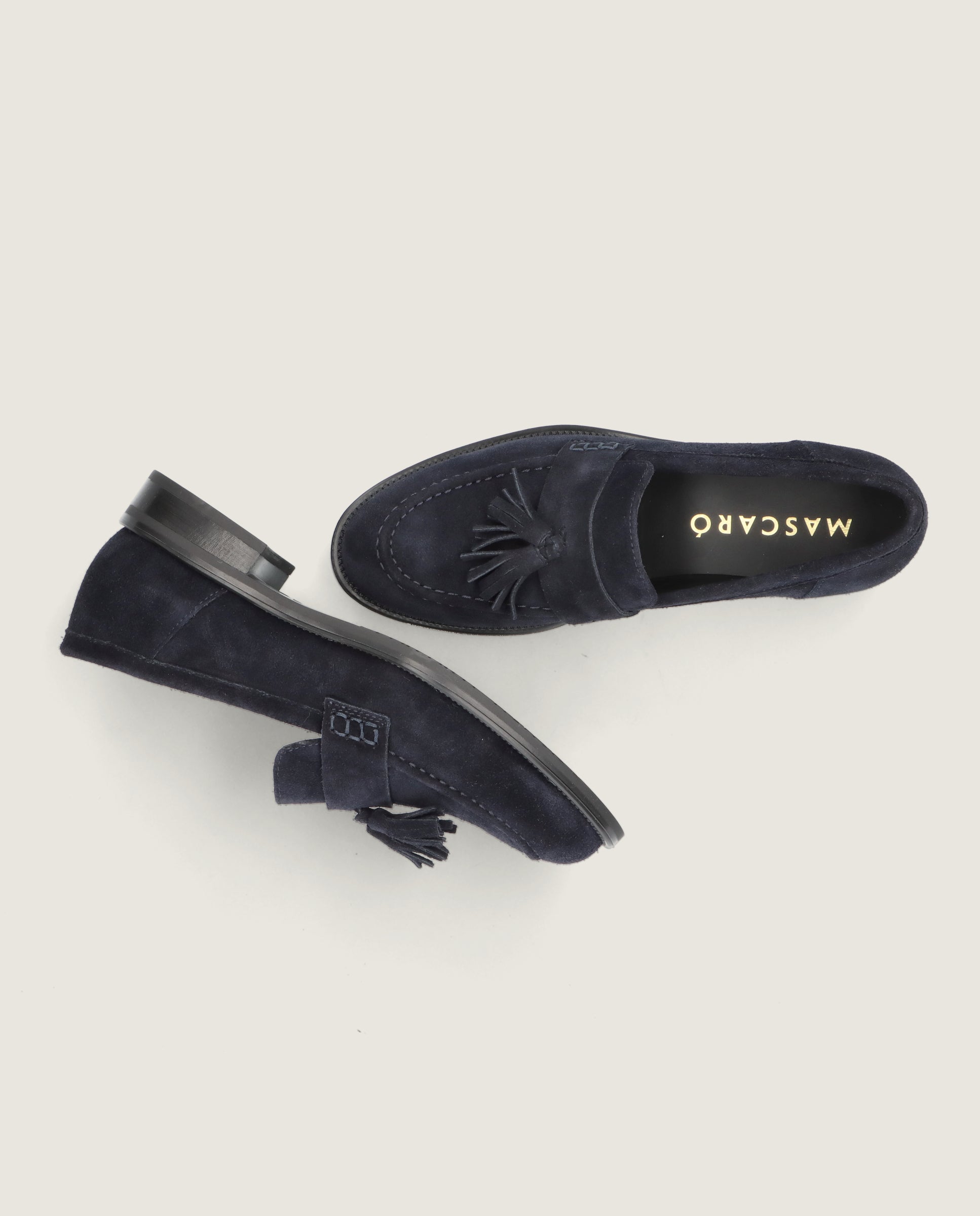 Mocassins de camurça azul Giada