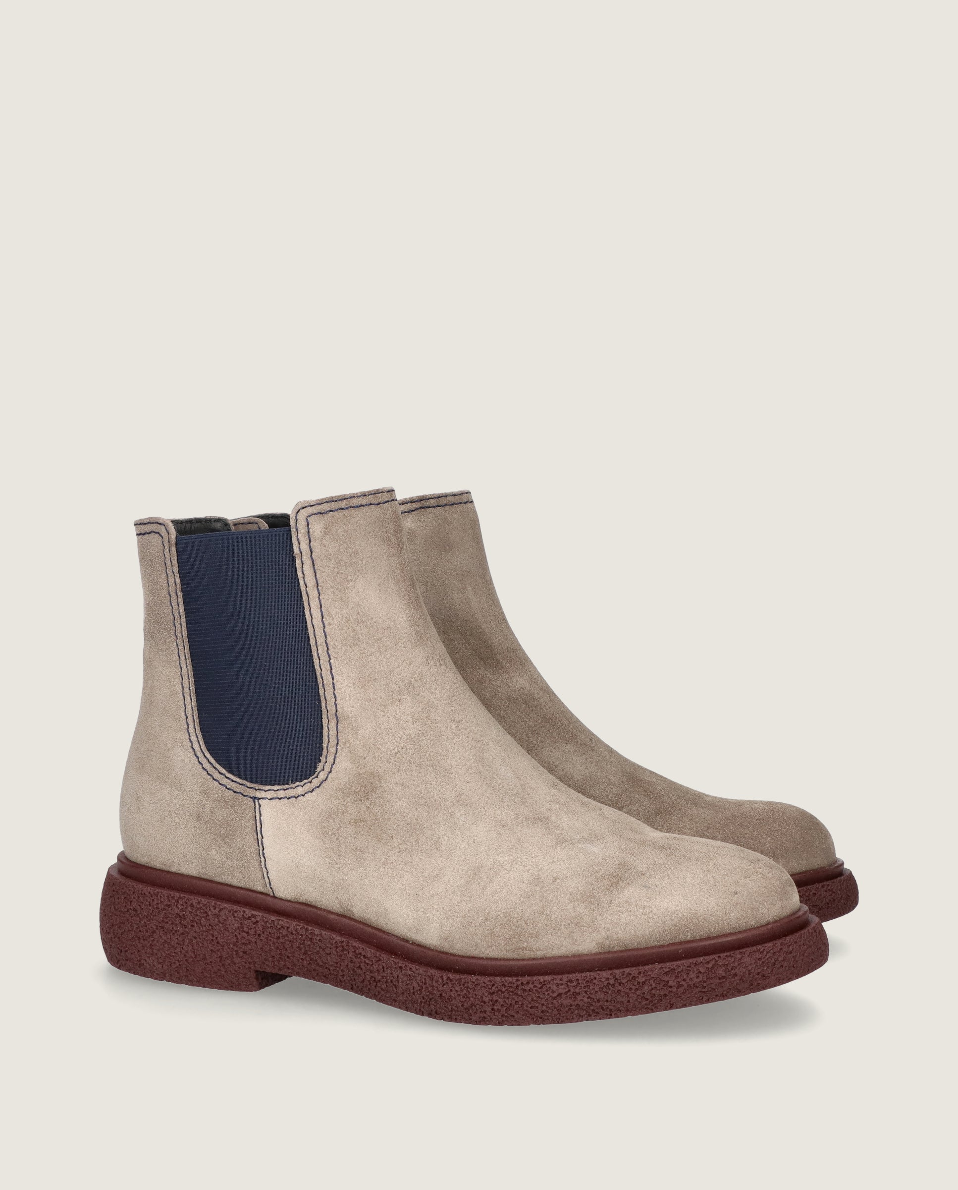 Image of Alice Multicolored Suede Ankle Boots by Mascaro