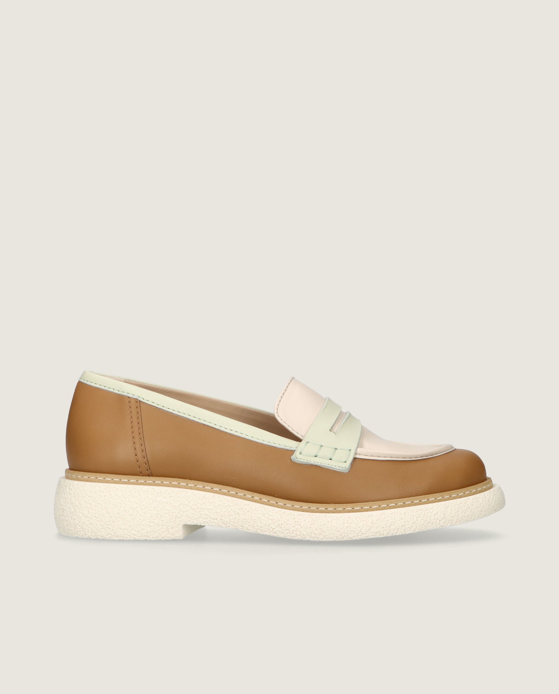 Mehrfarbige Alice Loafers aus Leder