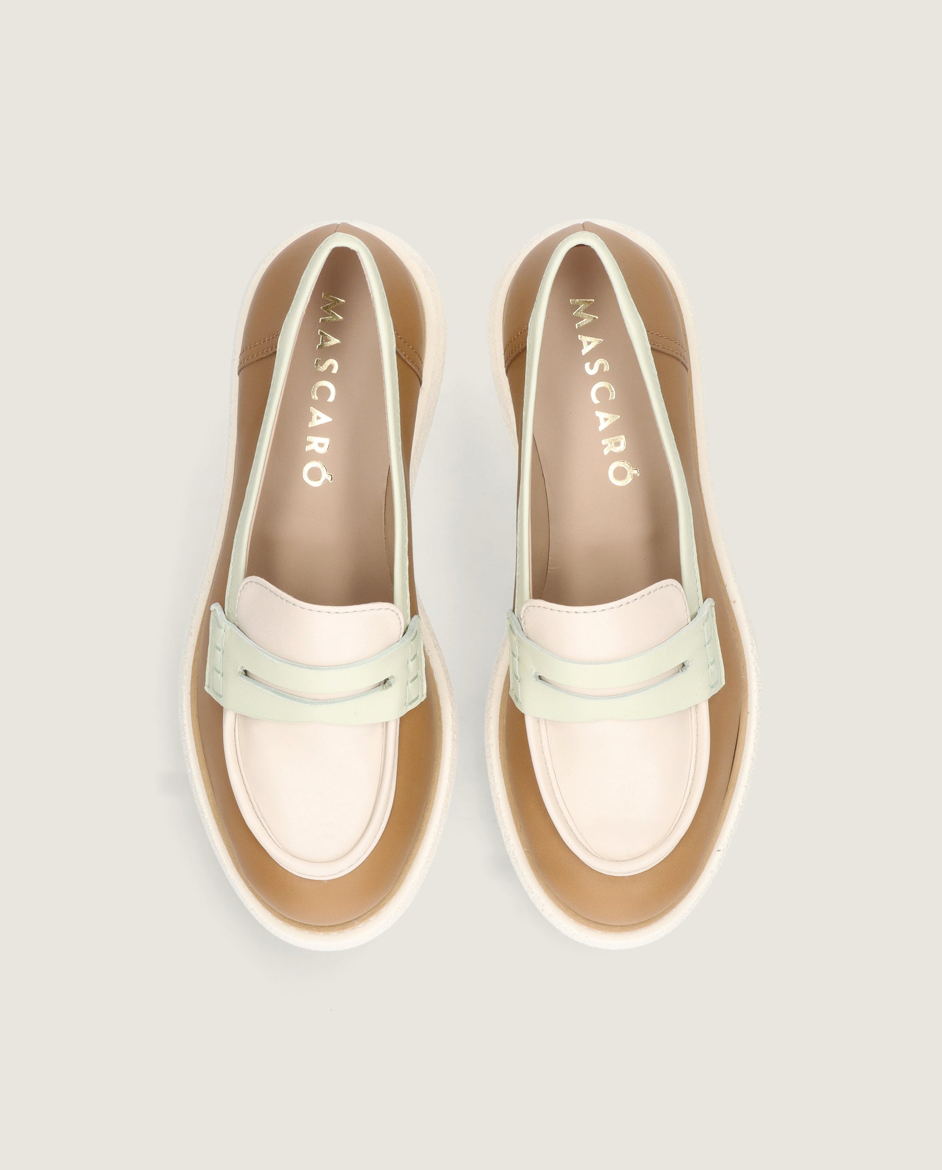 Mehrfarbige Alice Loafers aus Leder