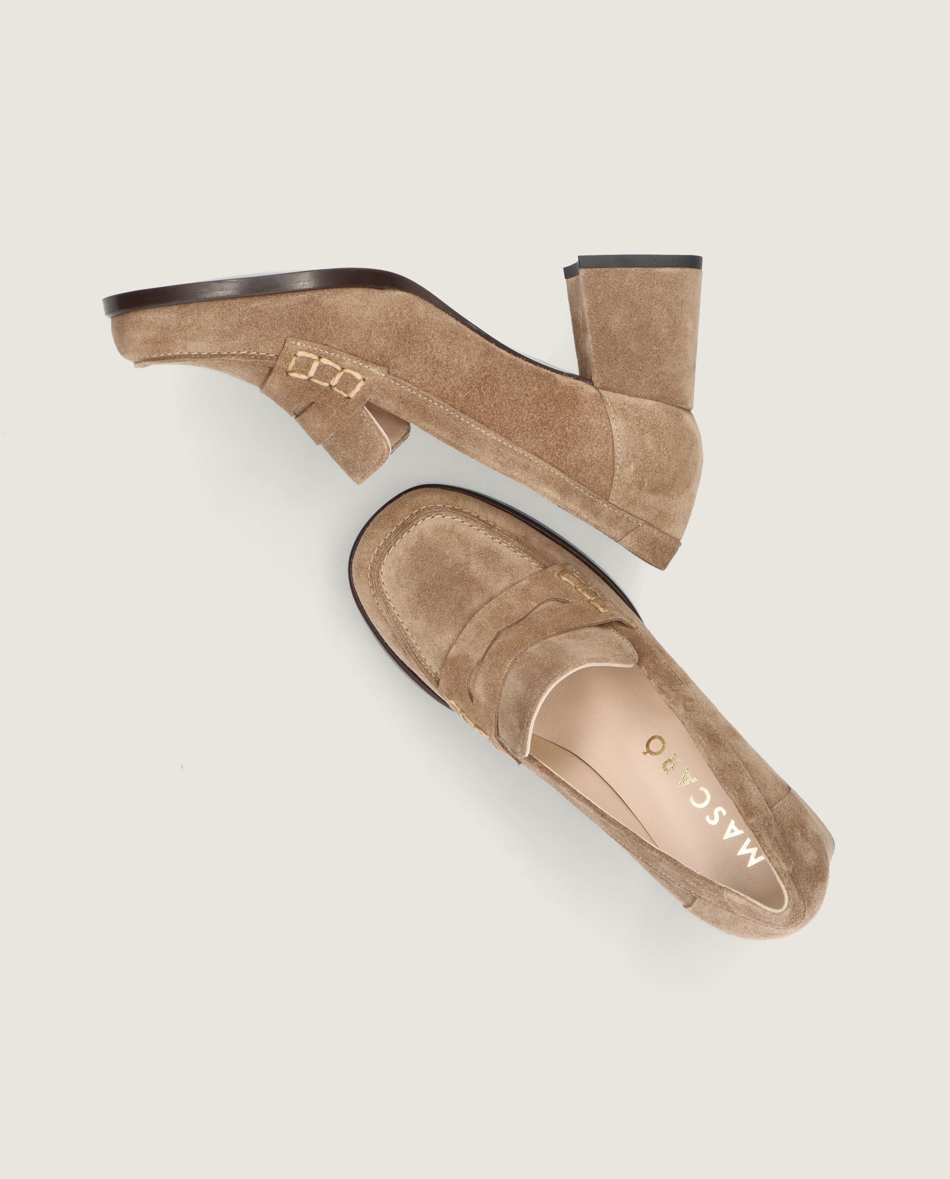 Talia Brown Suede Loafers