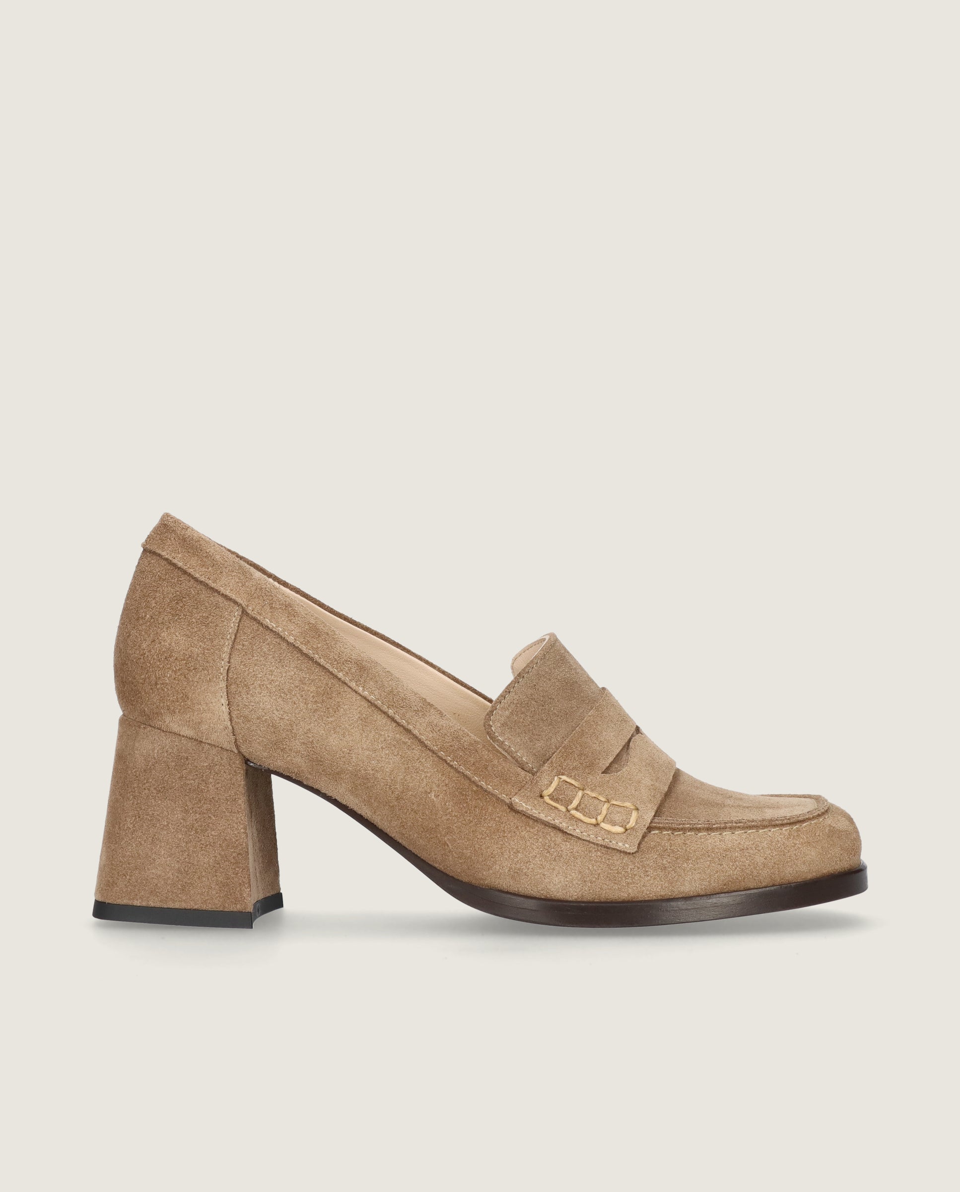 Talia Brown Suede Loafers