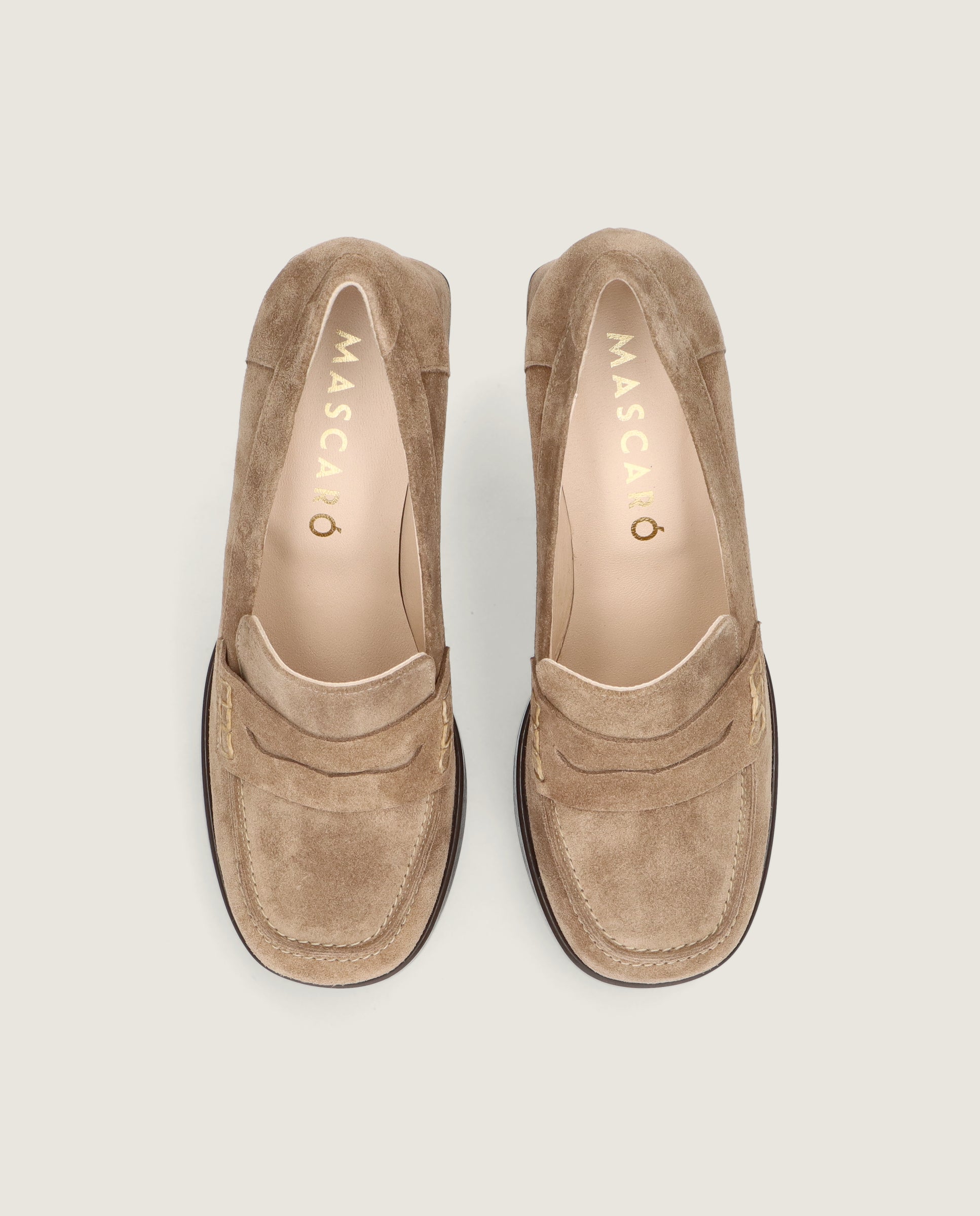Vue alternative de Mocassins en daim marron Talia par Mascaro