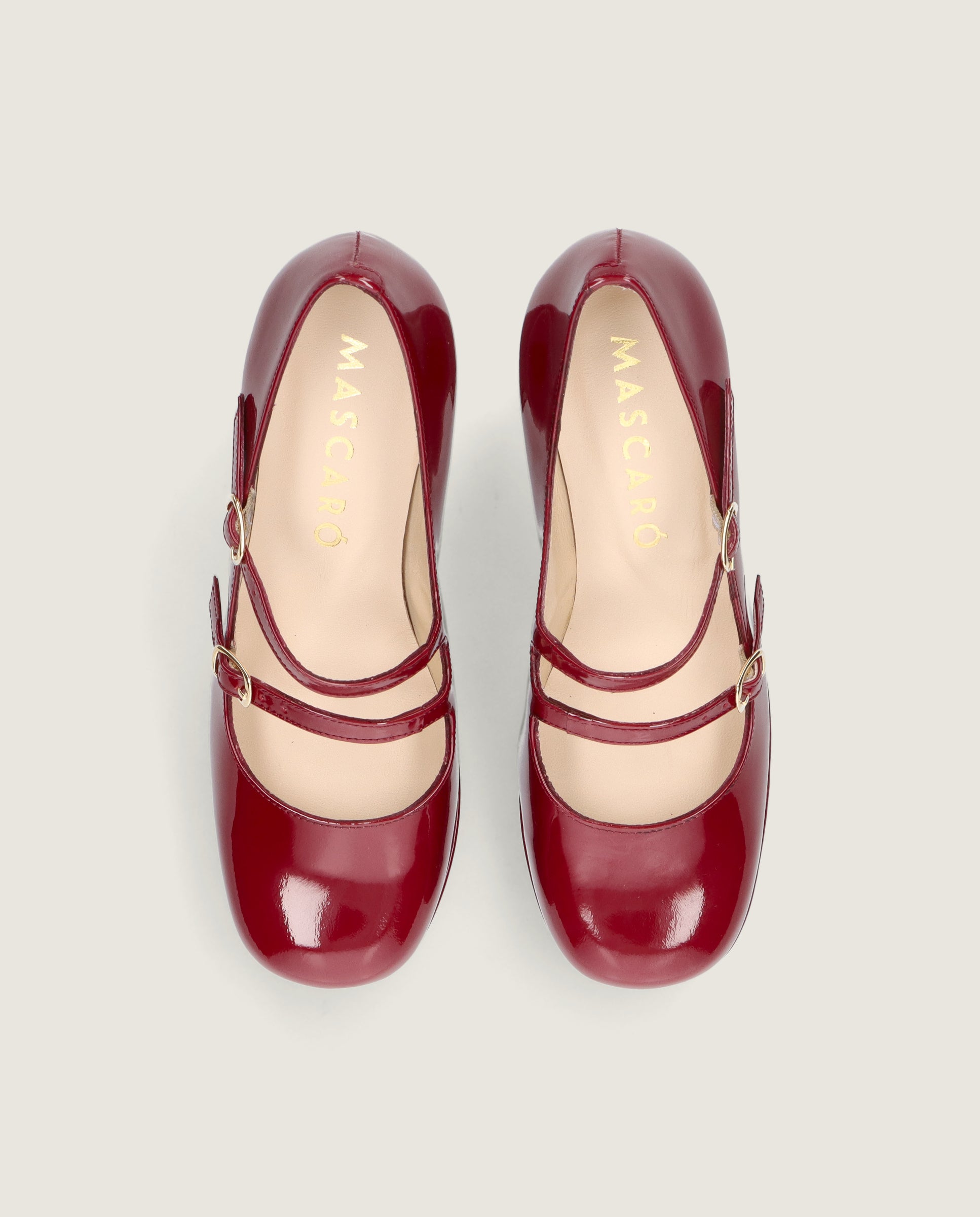 Vue alternative de Salon de cuir verni rouge Talia par Mascaro