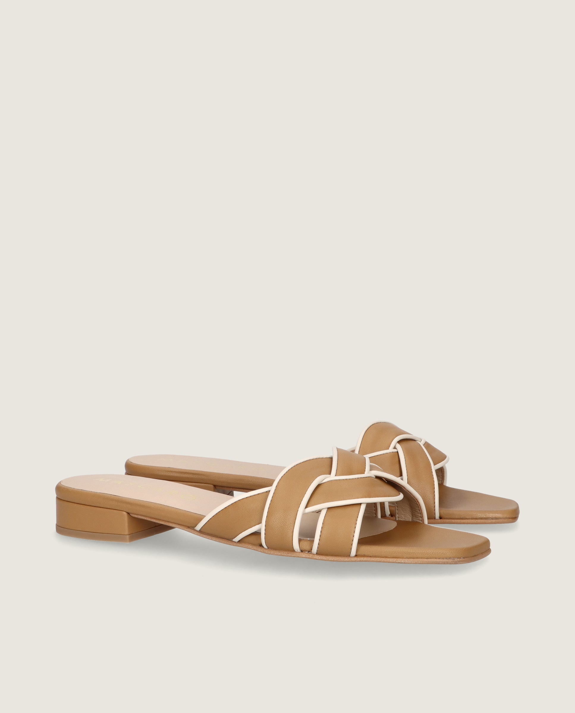 Imagen de Sandalias Eva Marrones Piel por Mascaro