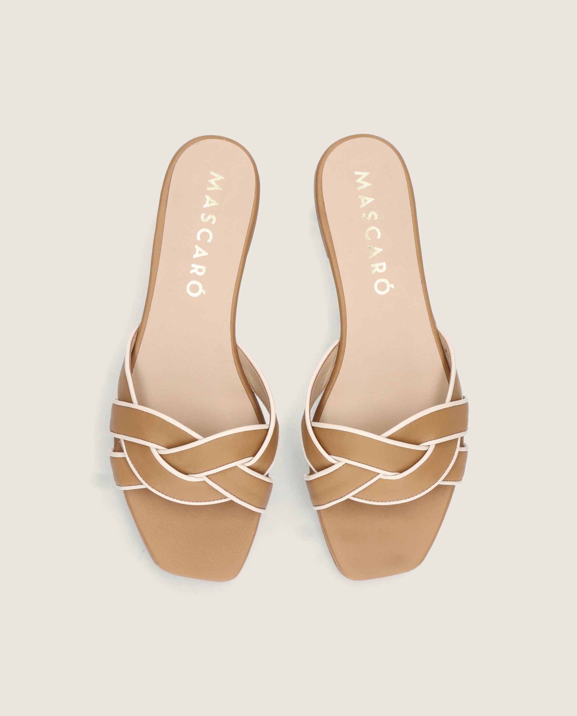 Vista alternativa de Sandalias Eva Marrones Piel por Mascaro