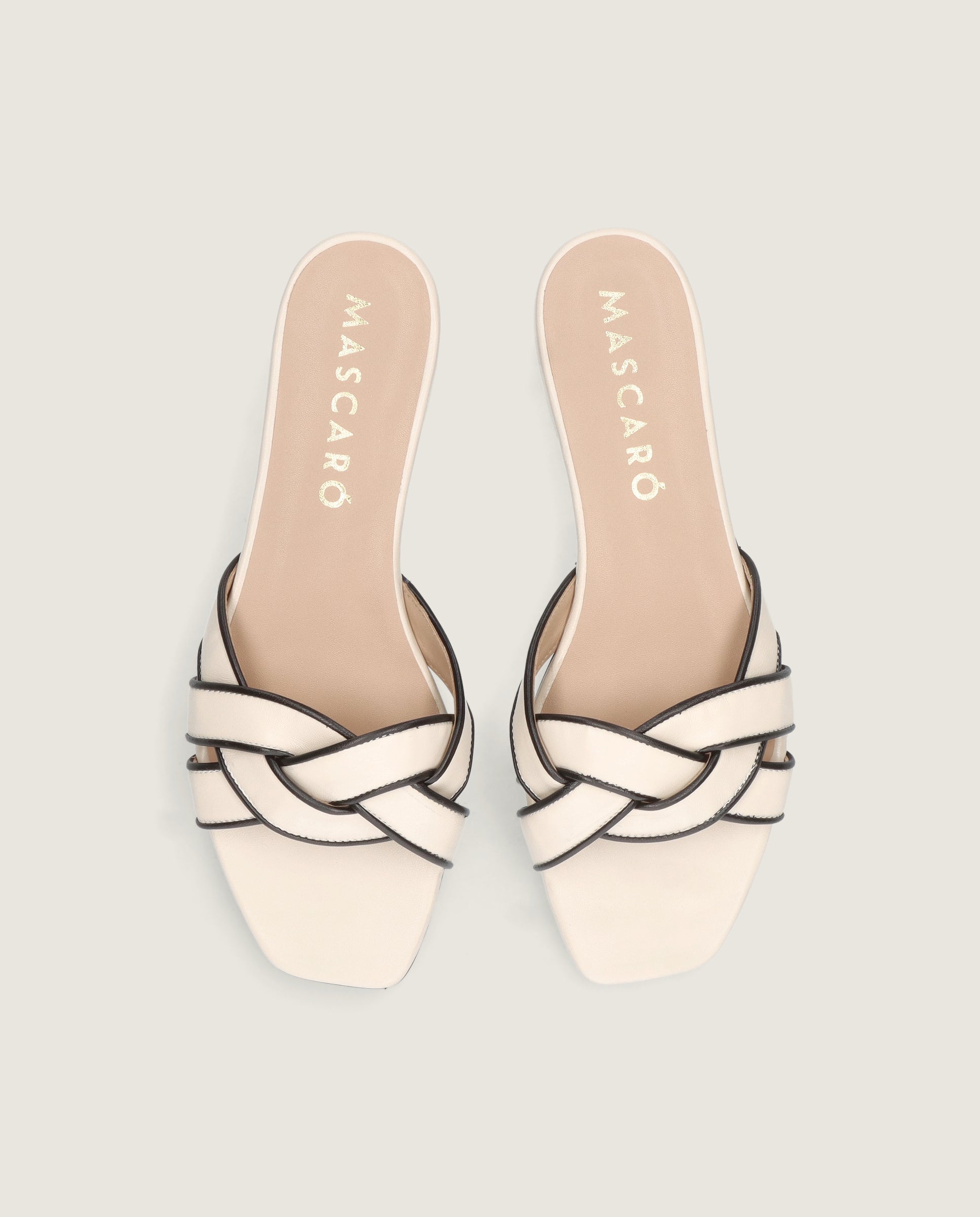 Vista alternativa de Sandalias Eva Blancos Piel por Mascaro