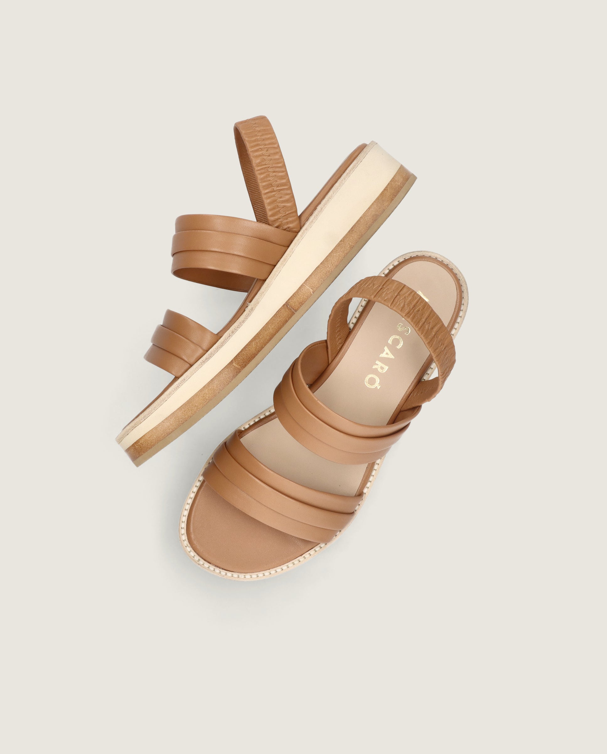 Sandalias Lygia Marrones Piel