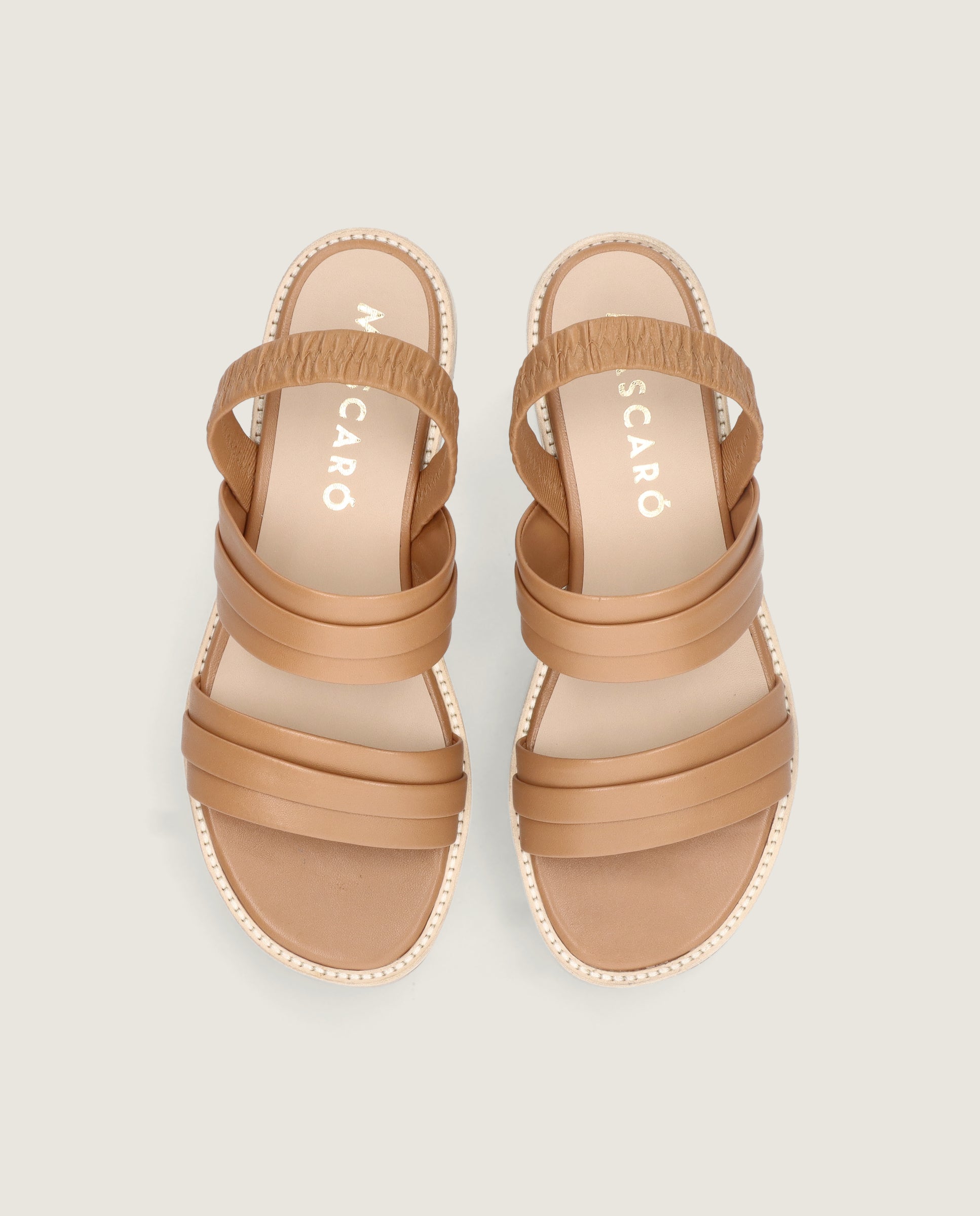 Vista alternativa de Sandalias Lygia Marrones Piel por Mascaro
