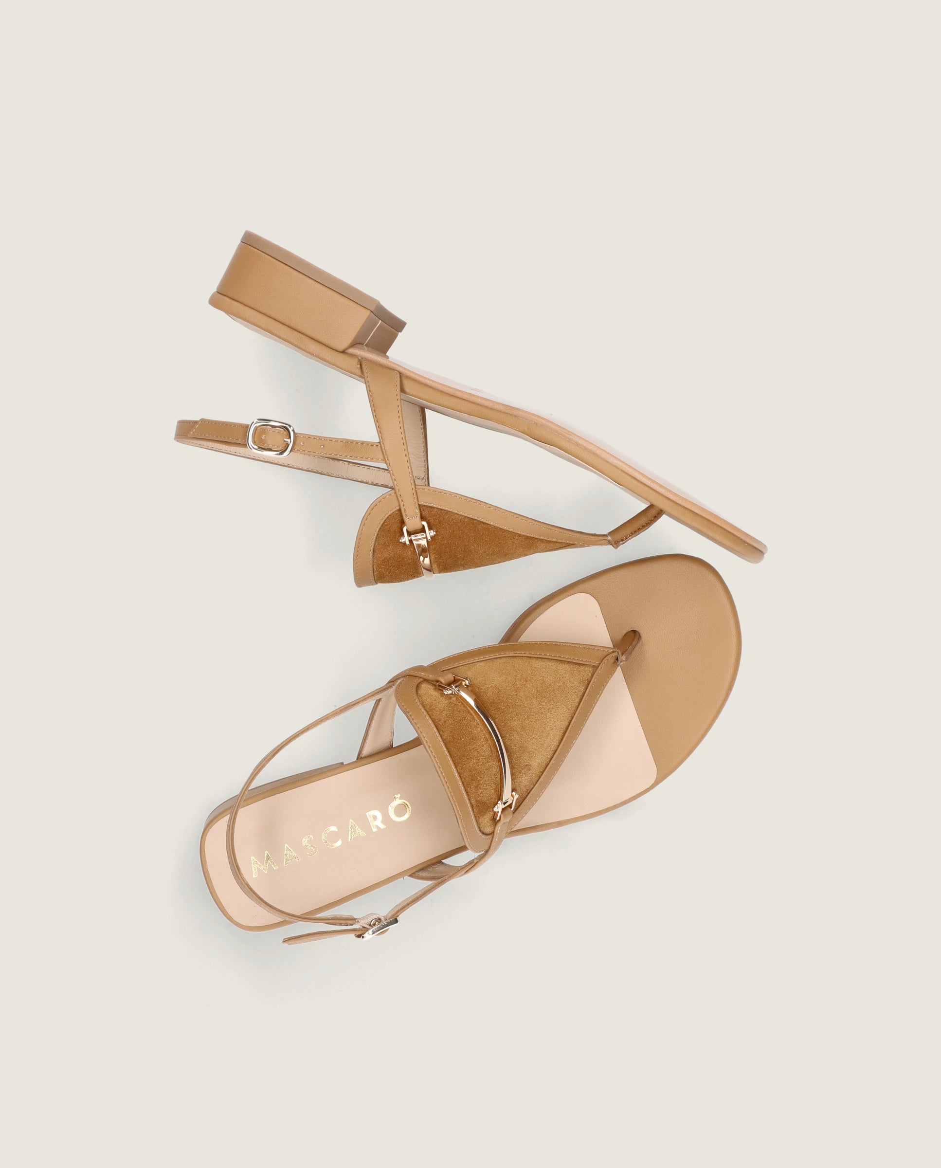 Sandalias Amelie Marrones Piel