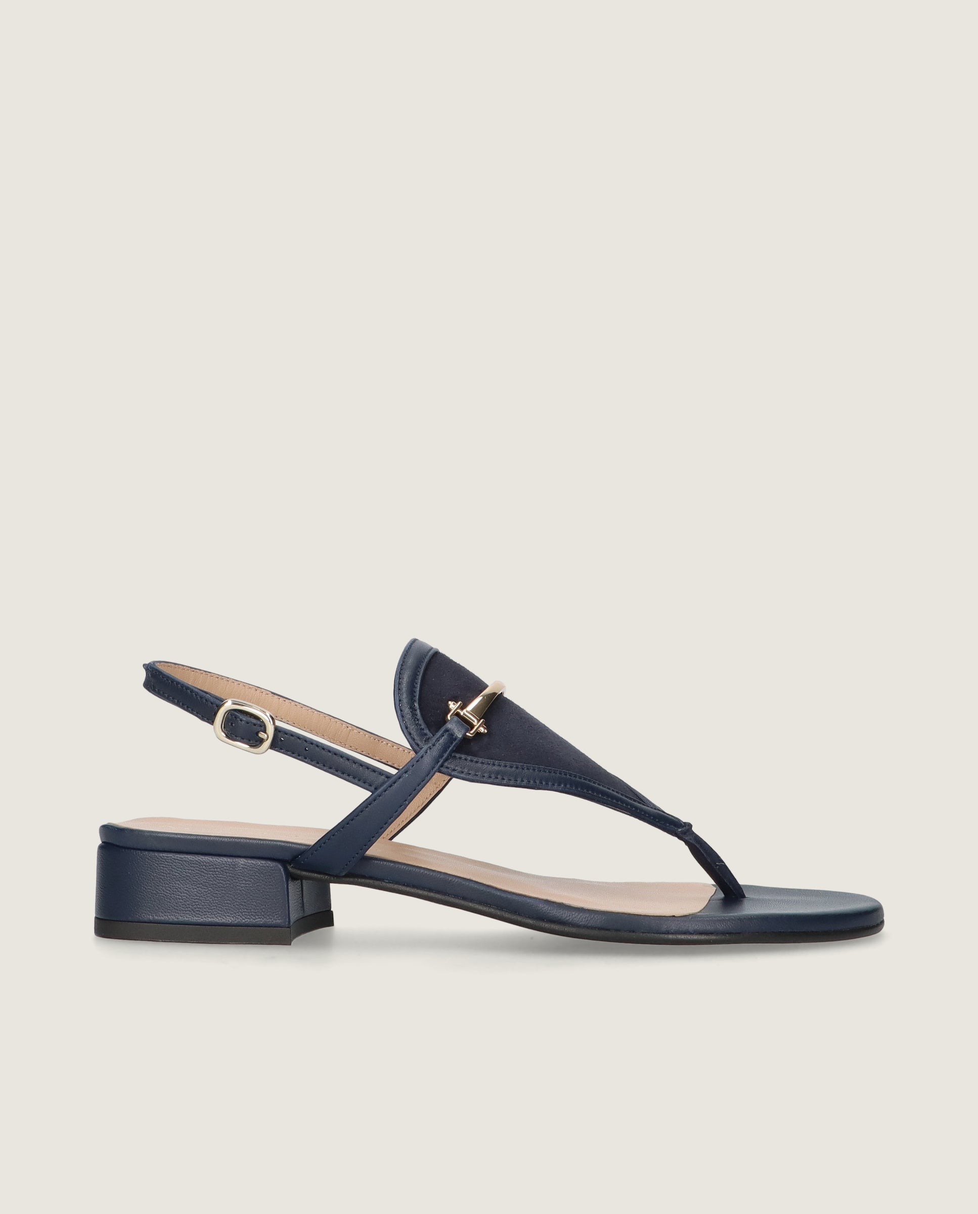 Sandalias Amelie Azules Piel