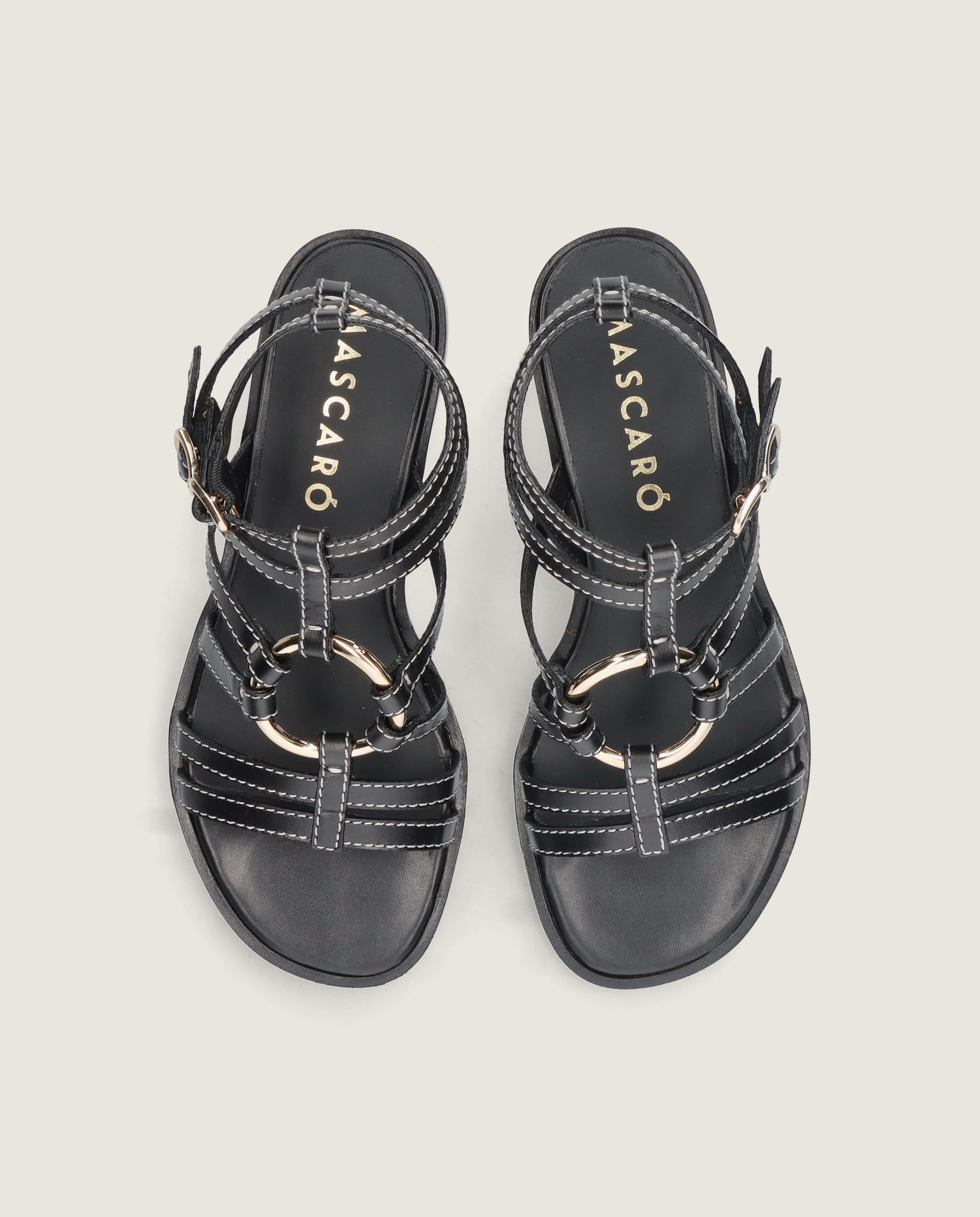 Vista alternativa de Sandalias Lulu Negros Piel por Mascaro