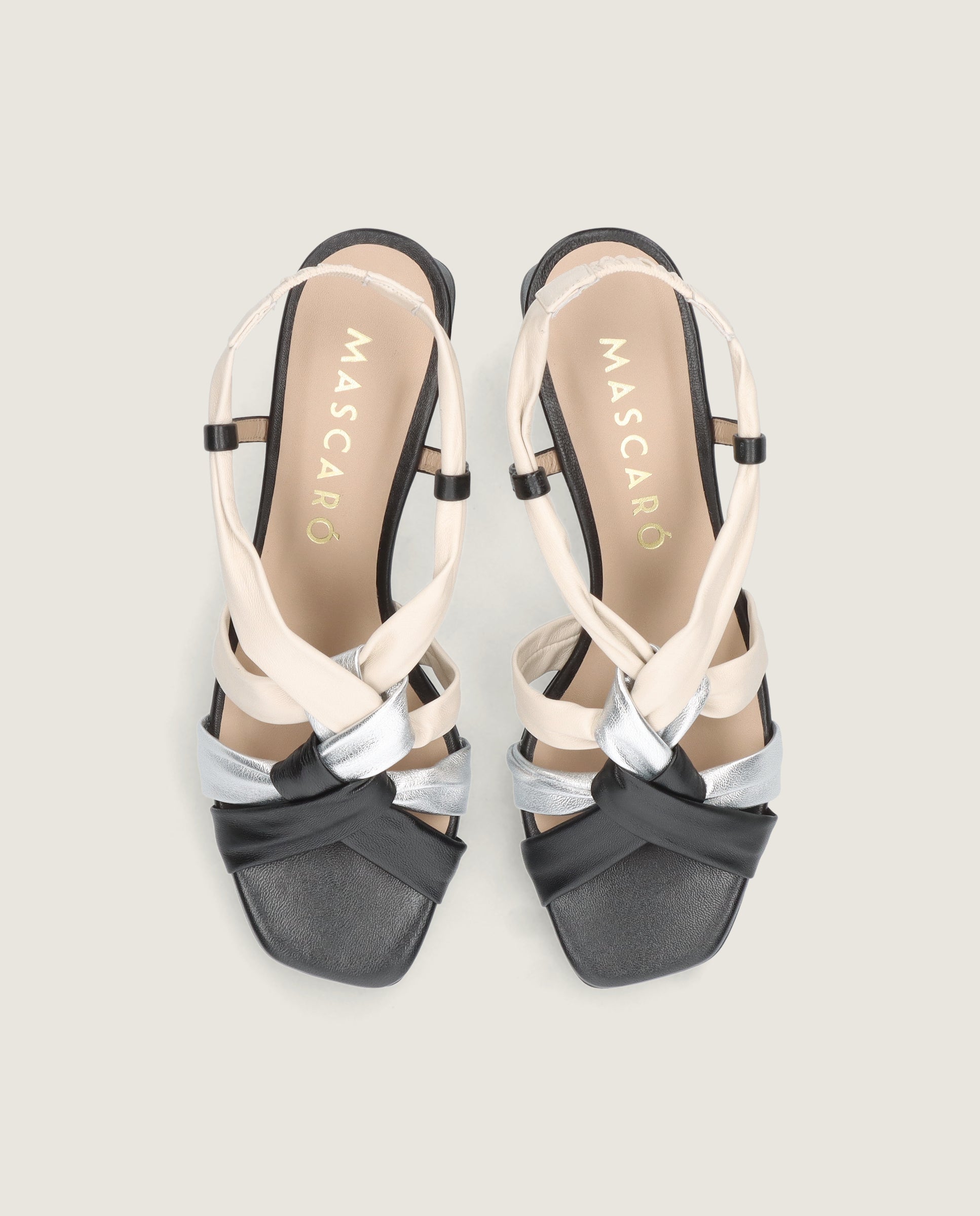 Sandalias Cannes Negros Piel