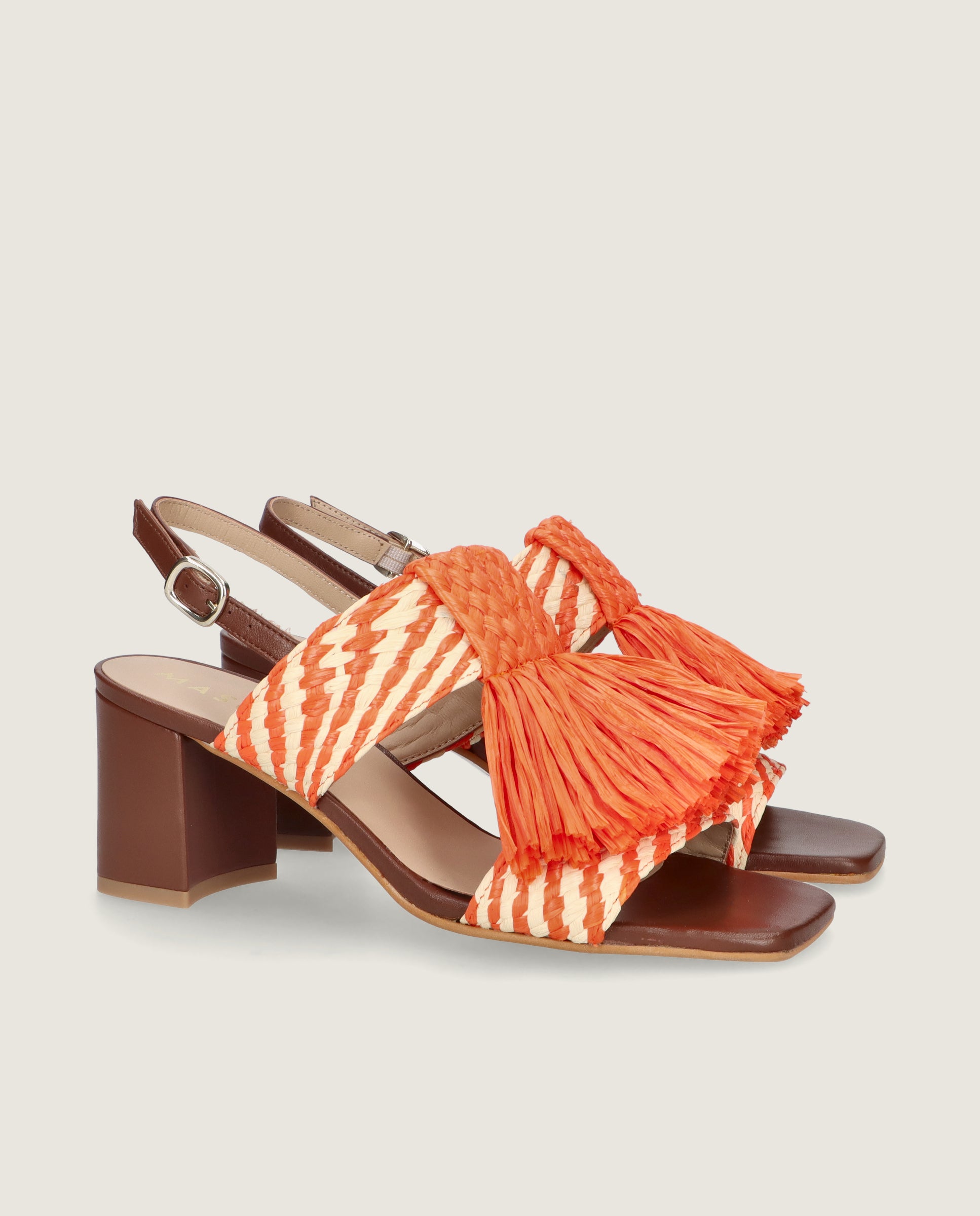 Imagen de Sandalias Annie Naranjas Tejidos por Mascaro