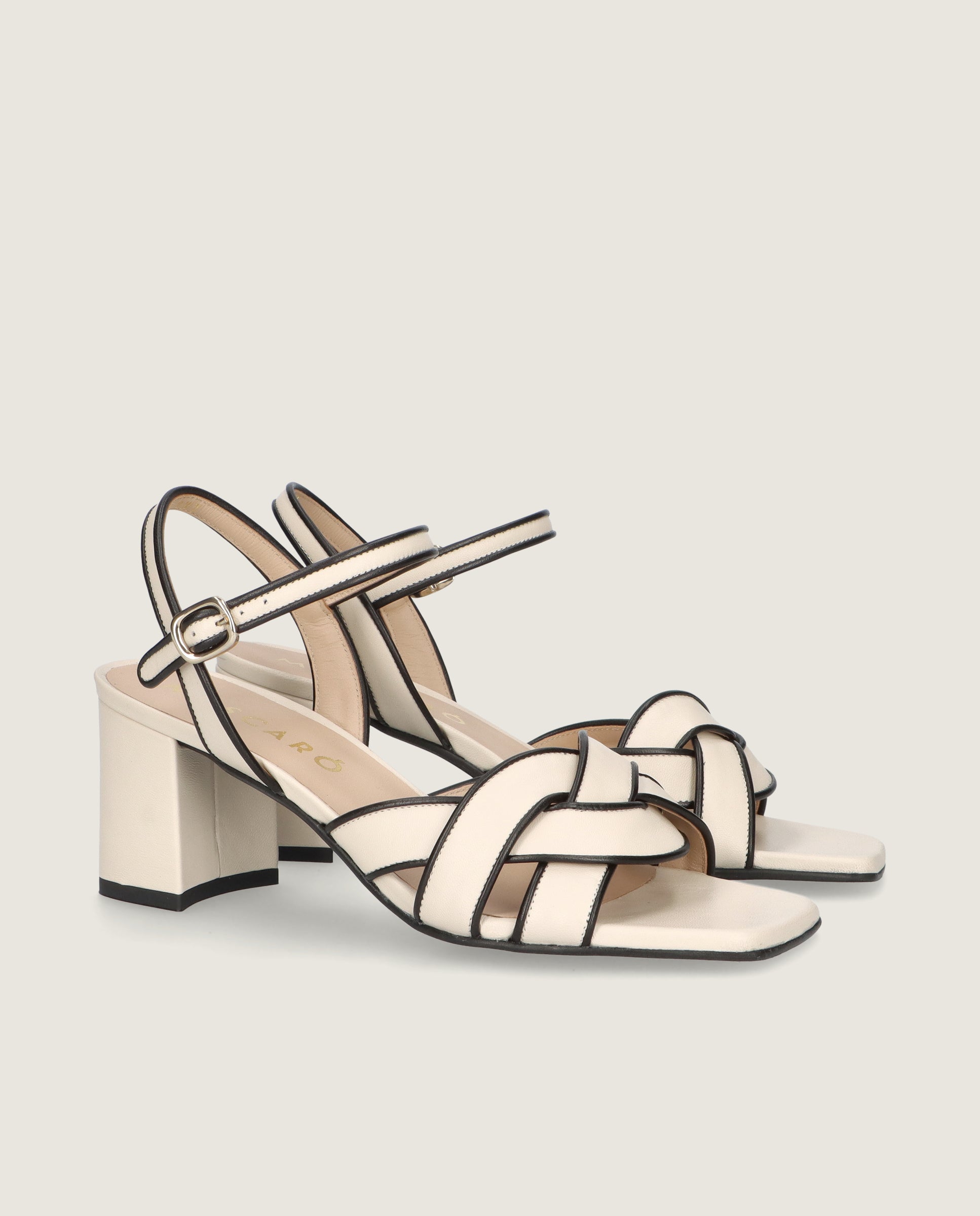 Imagen de Sandalias Annie Blancos Piel por Mascaro