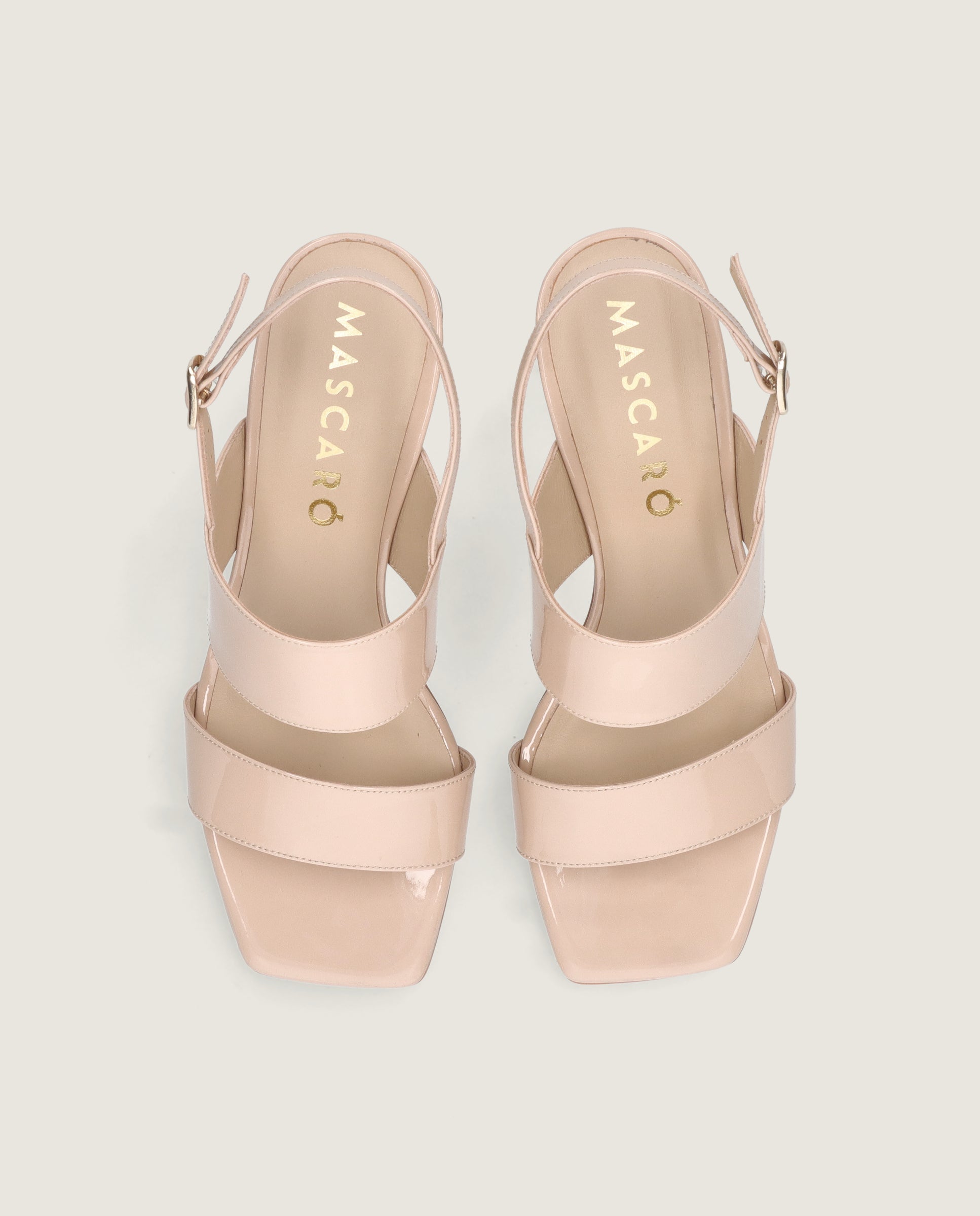 Vista alternativa de Sandalias Annie Beiges Charol por Mascaro