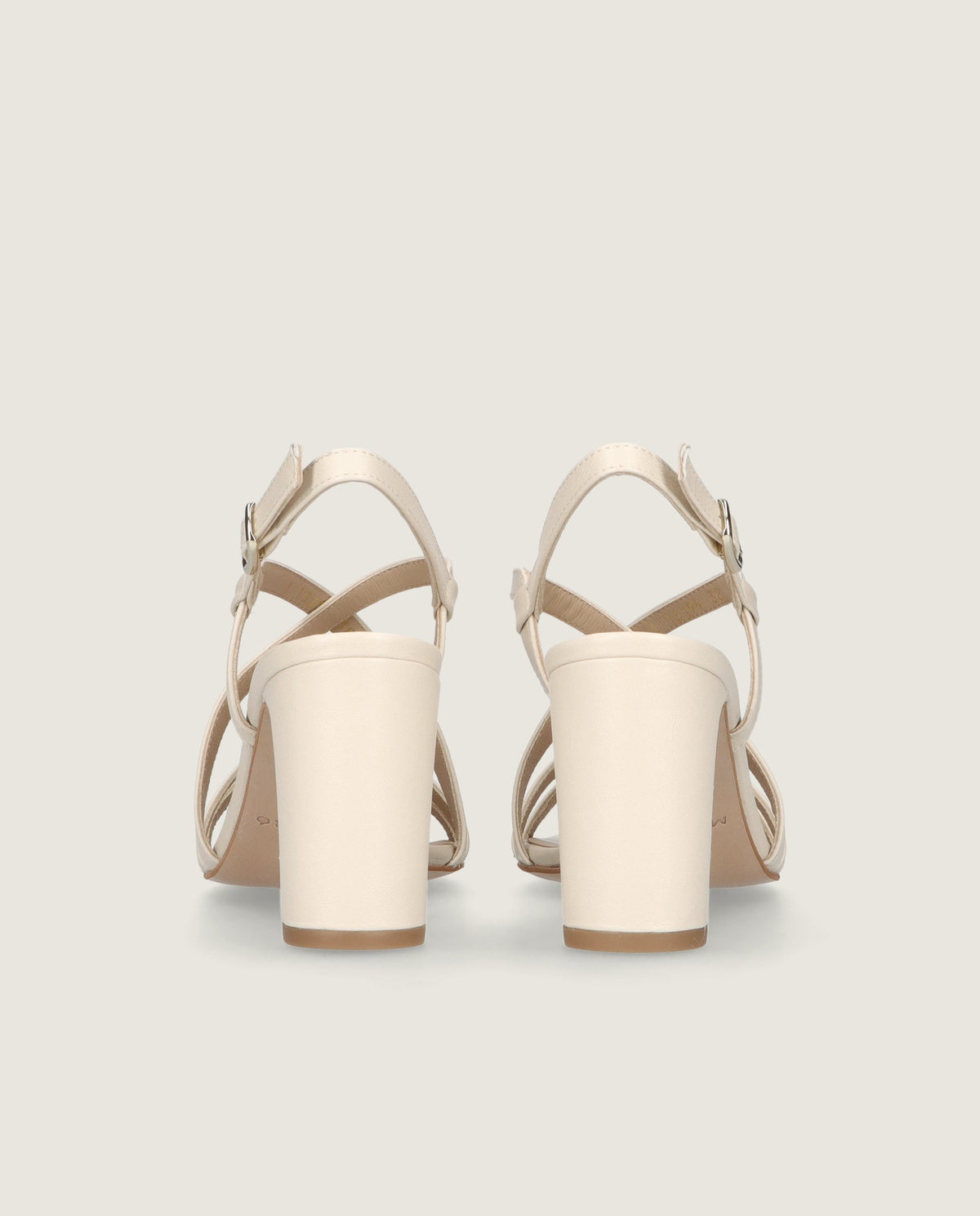 Maria White Leather Sandals