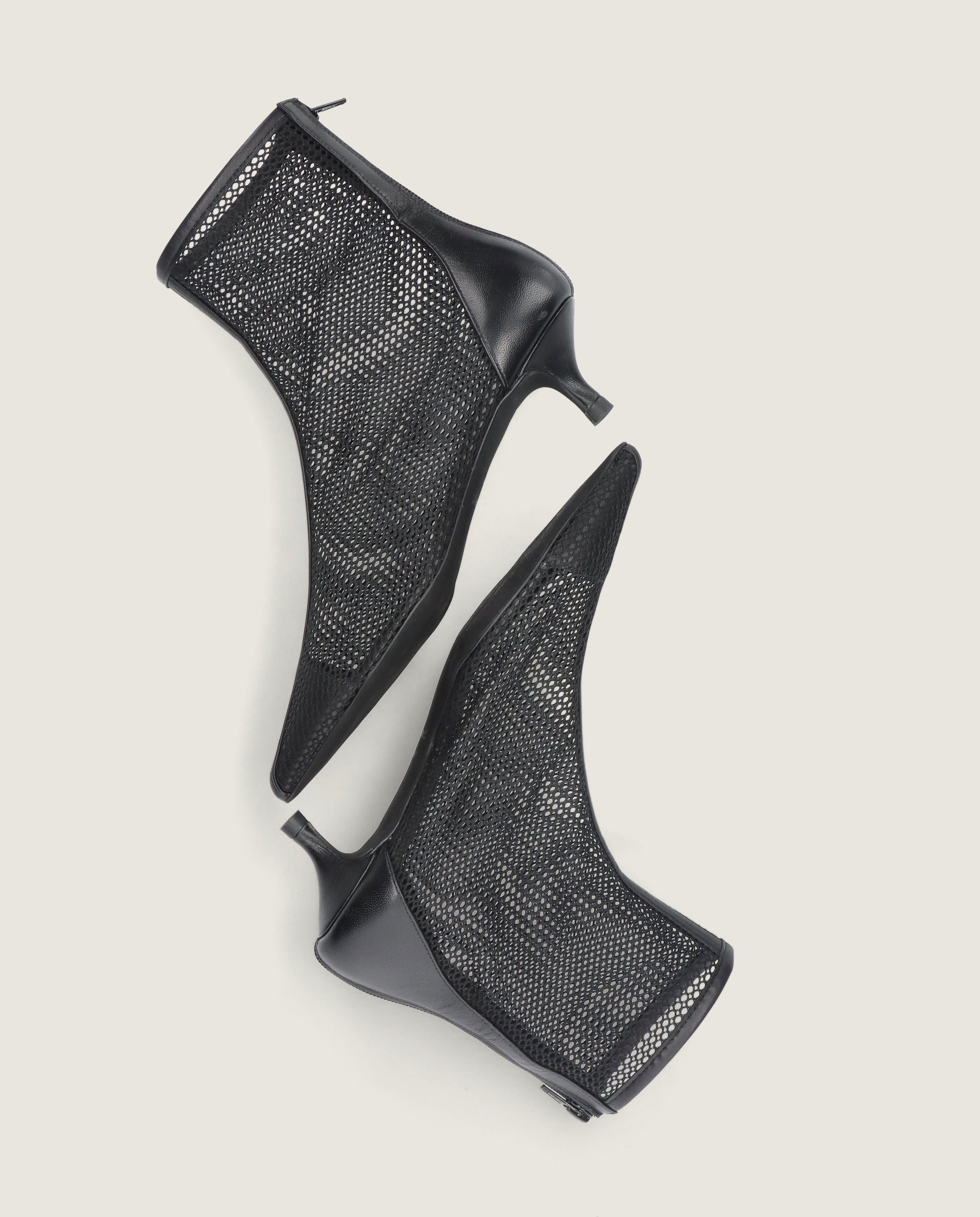 Harriet Red Black Ankle Boots