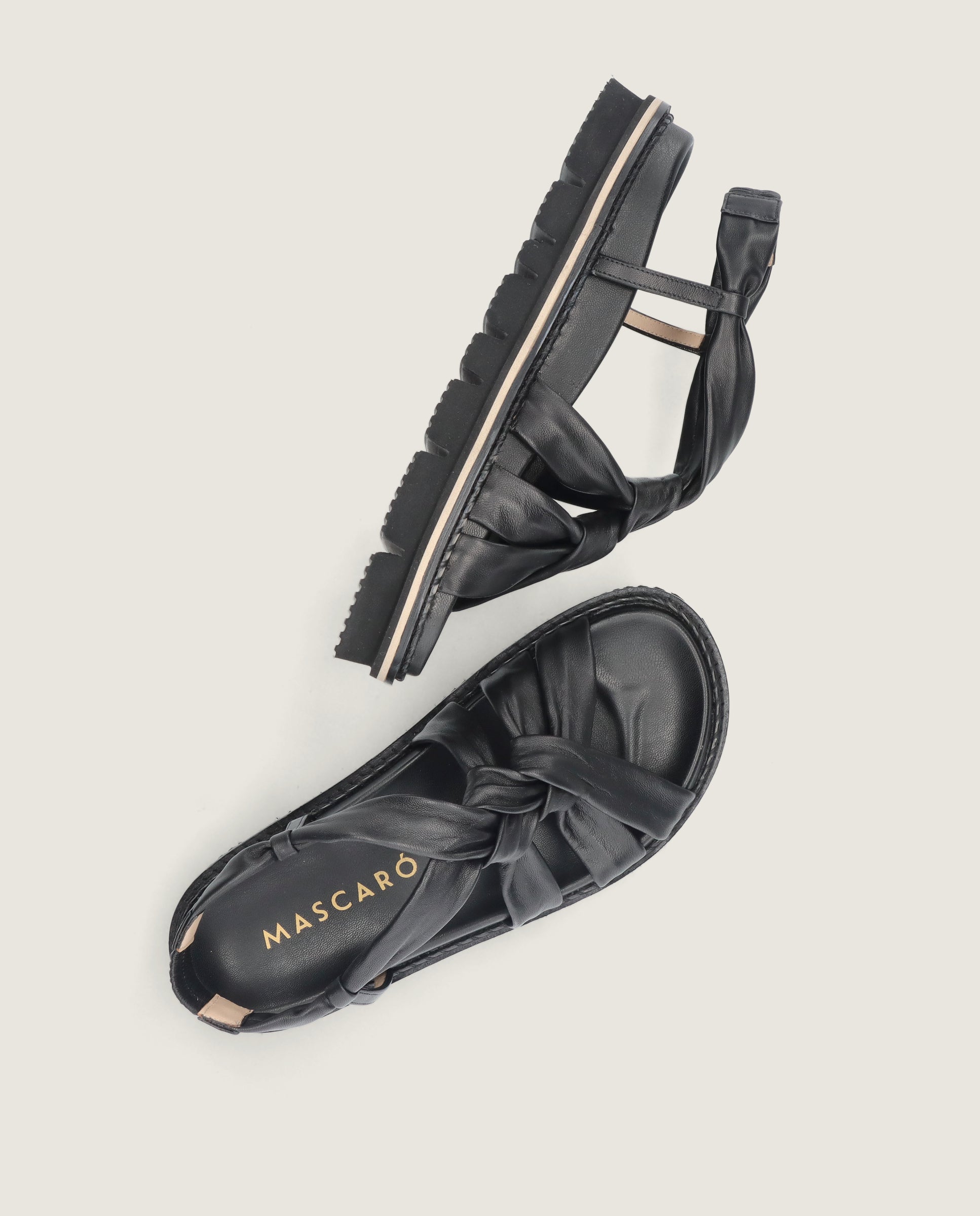 Sandalias Ivy Negros Piel