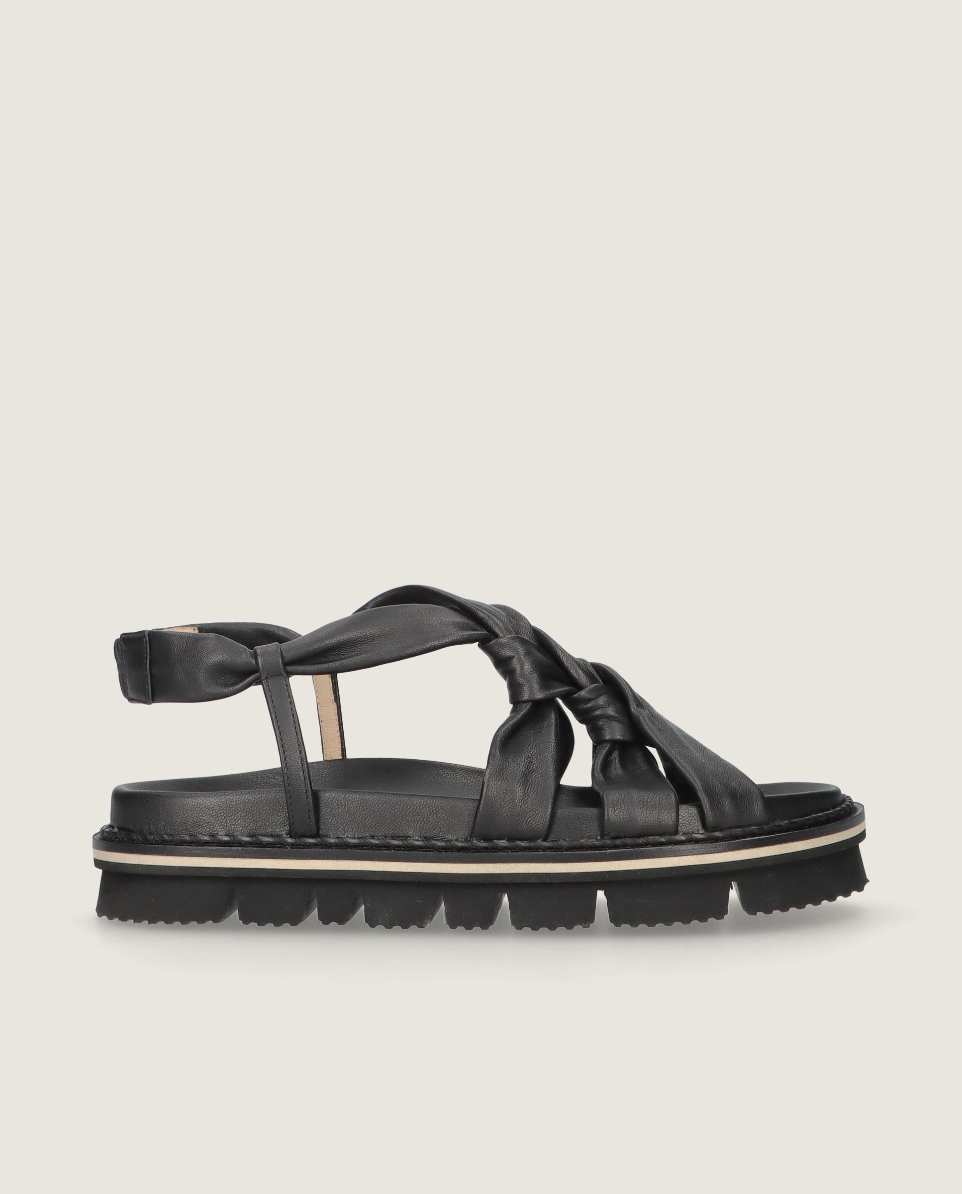 Sandalias Ivy Negros Piel