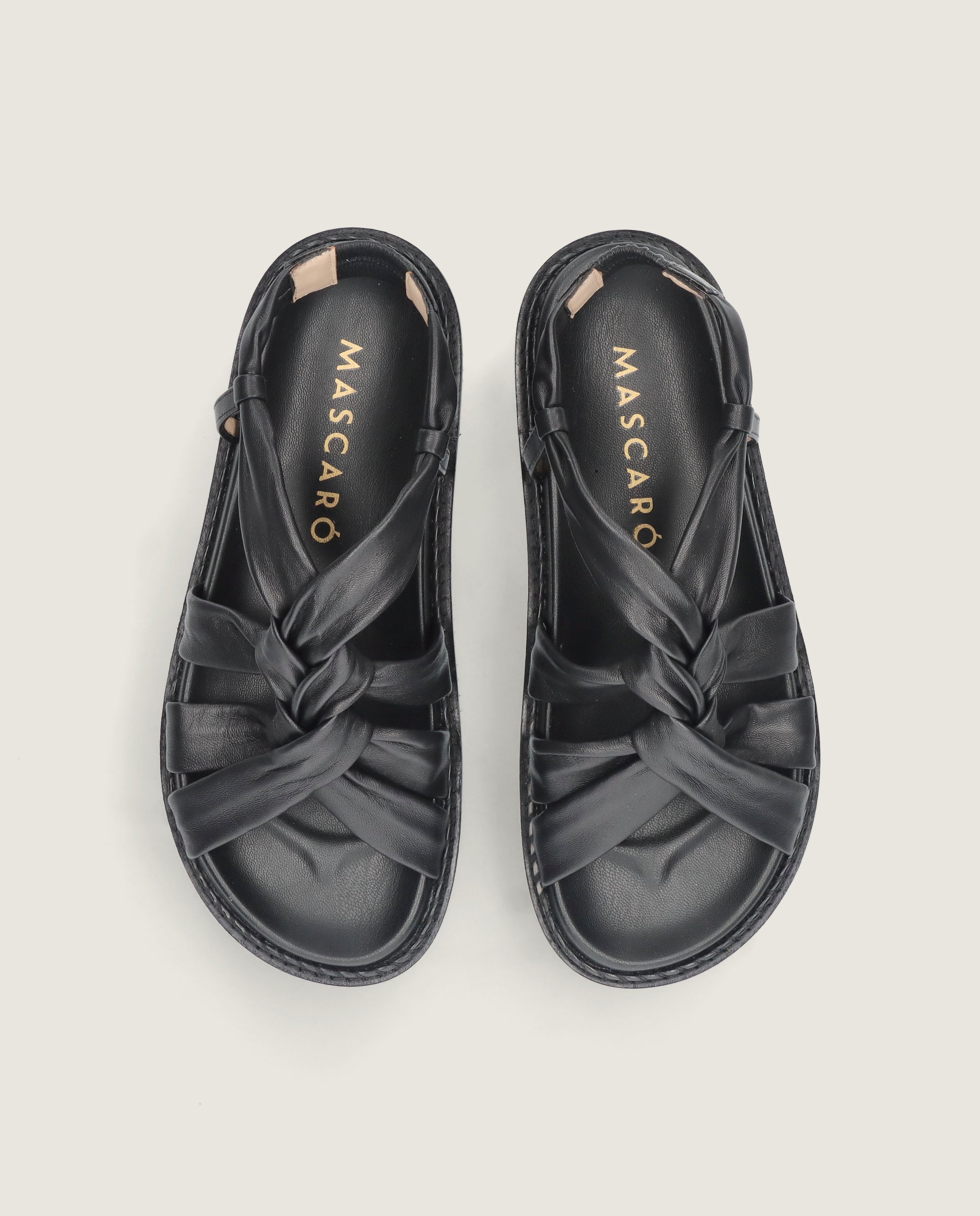 Sandalias Ivy Negros Piel