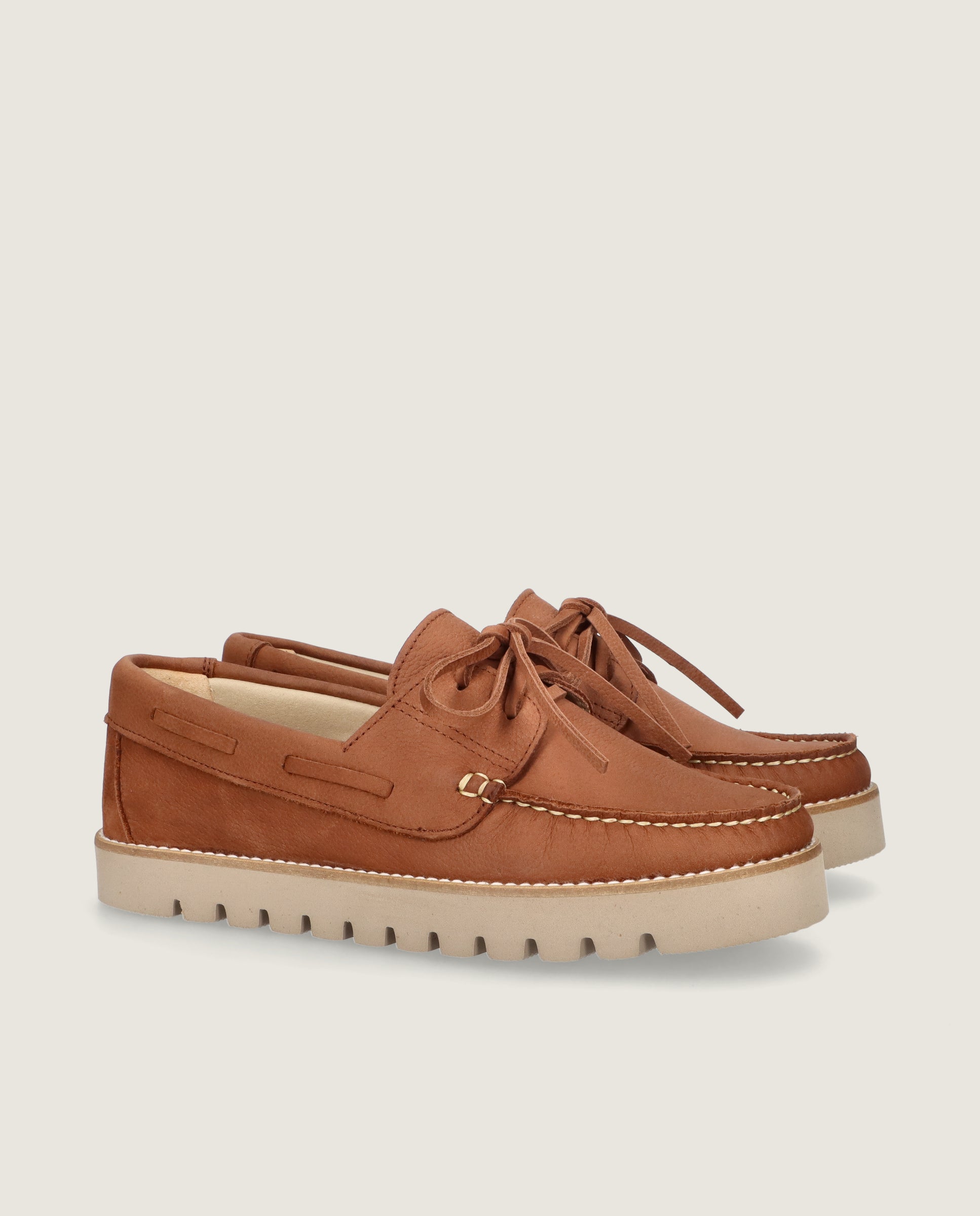 Imagen de Mocasines Josephine Marrones Piel por Mascaro