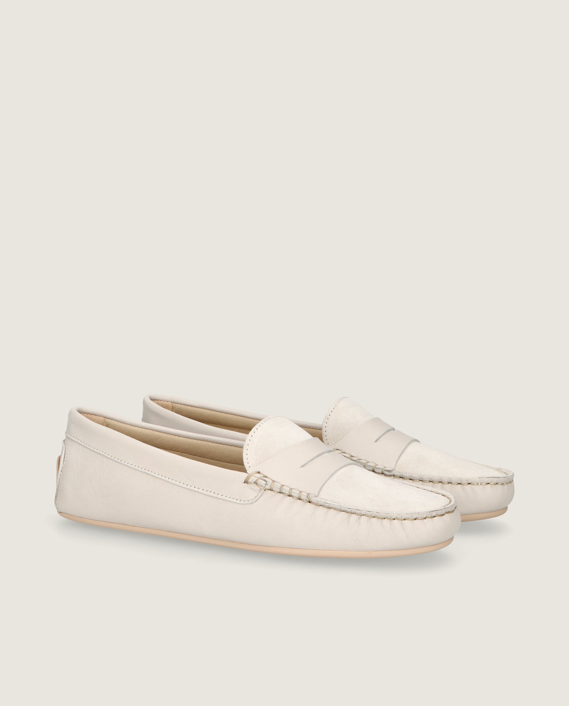 Mocasines Josephine Grises Piel