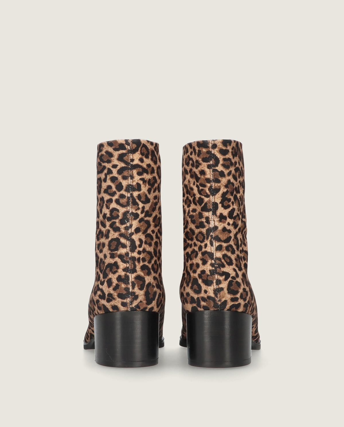 Sharon Animal Print Woven Ankle Boots