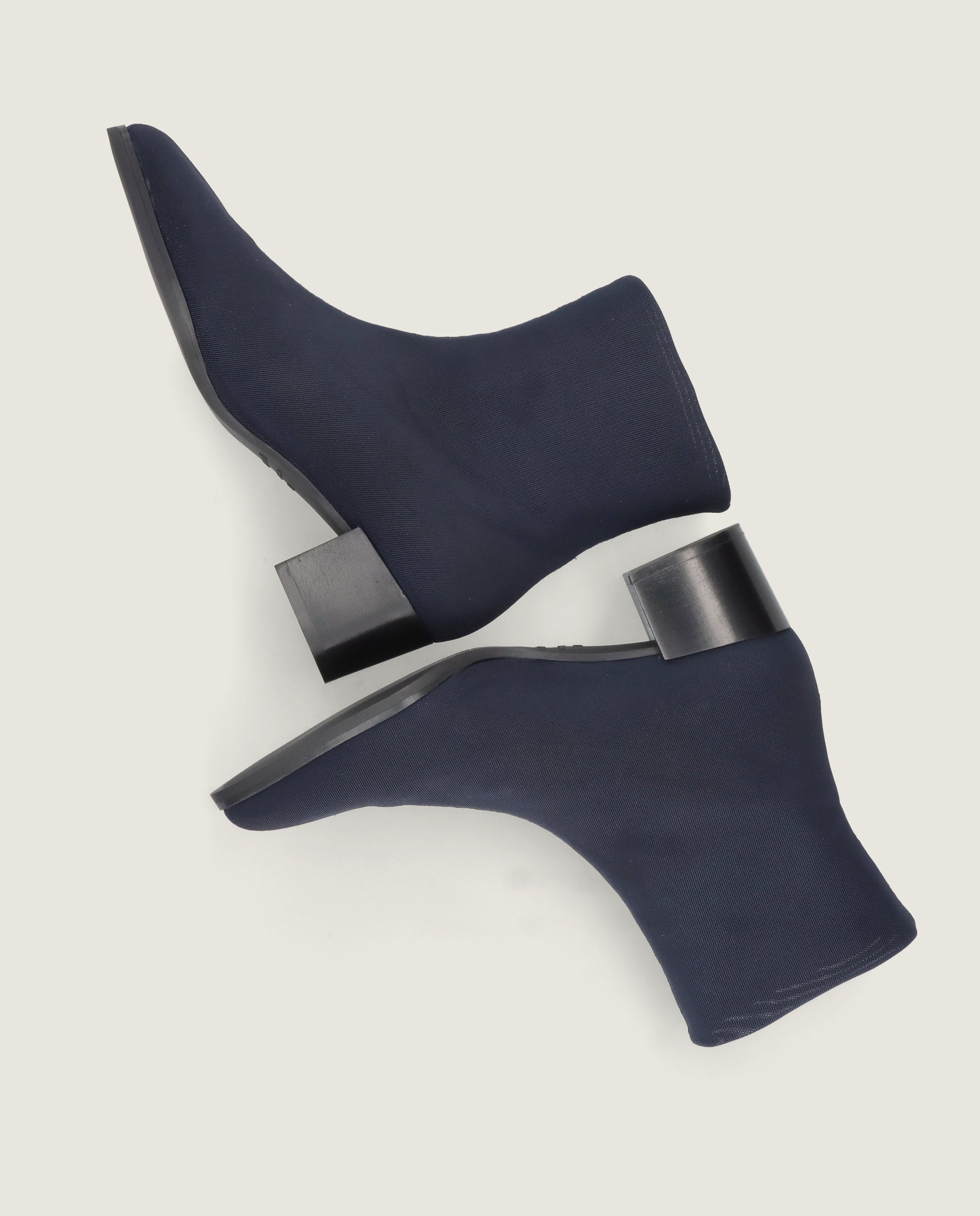 Botines Sharon Azules Tejidos