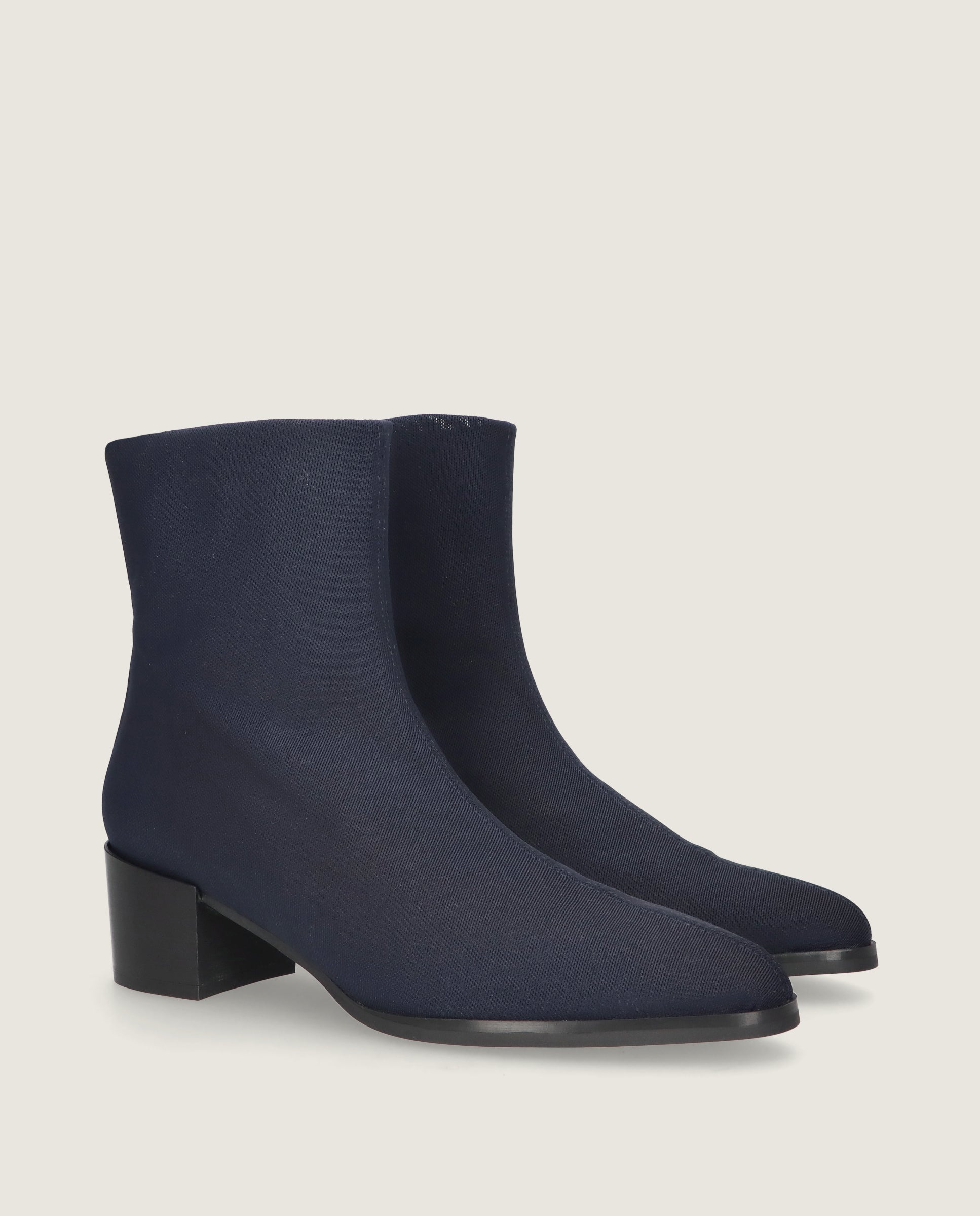Image of Sharon Blue Woven Ankle Boots by Mascaro