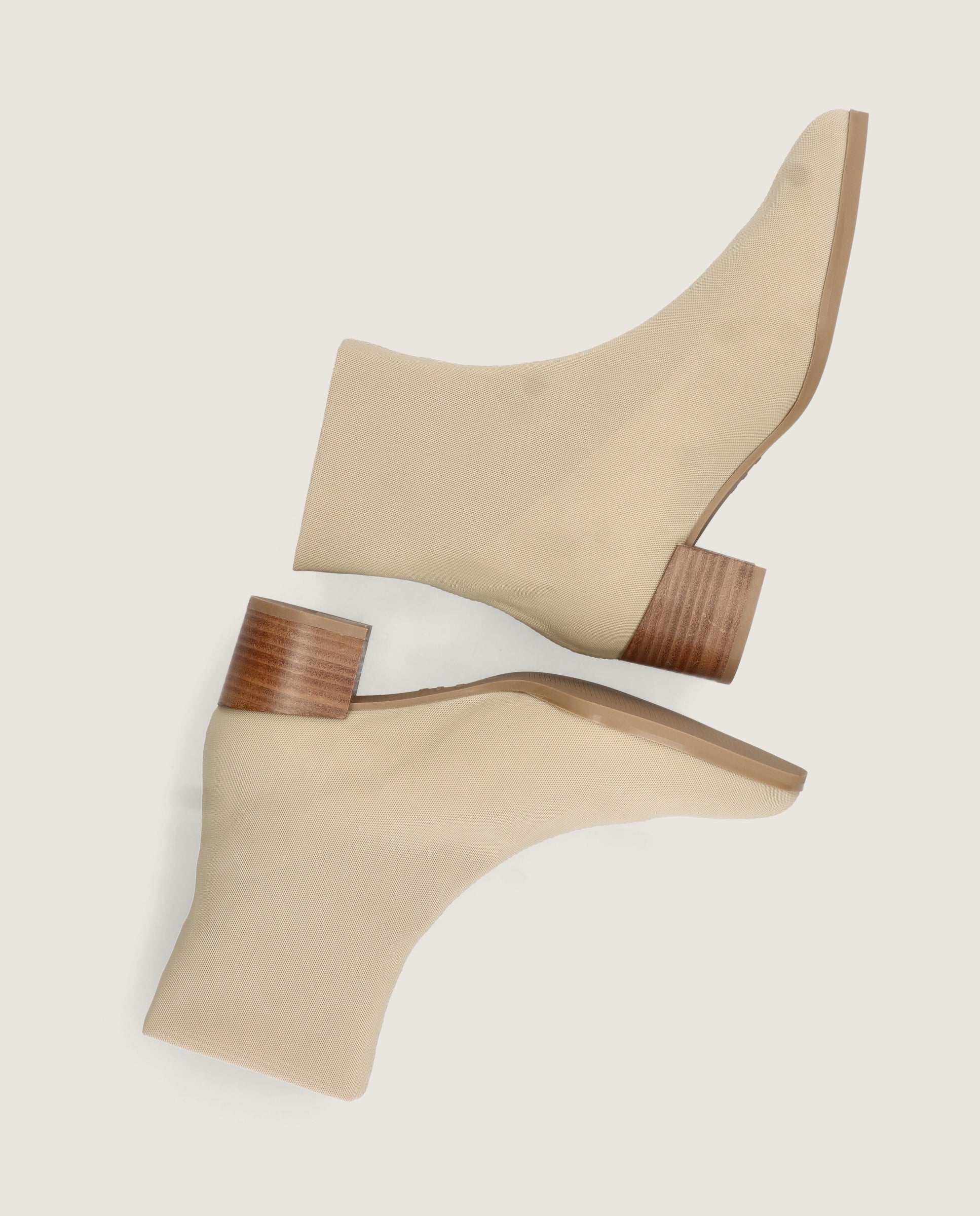 Botines Sharon Beiges Tejidos