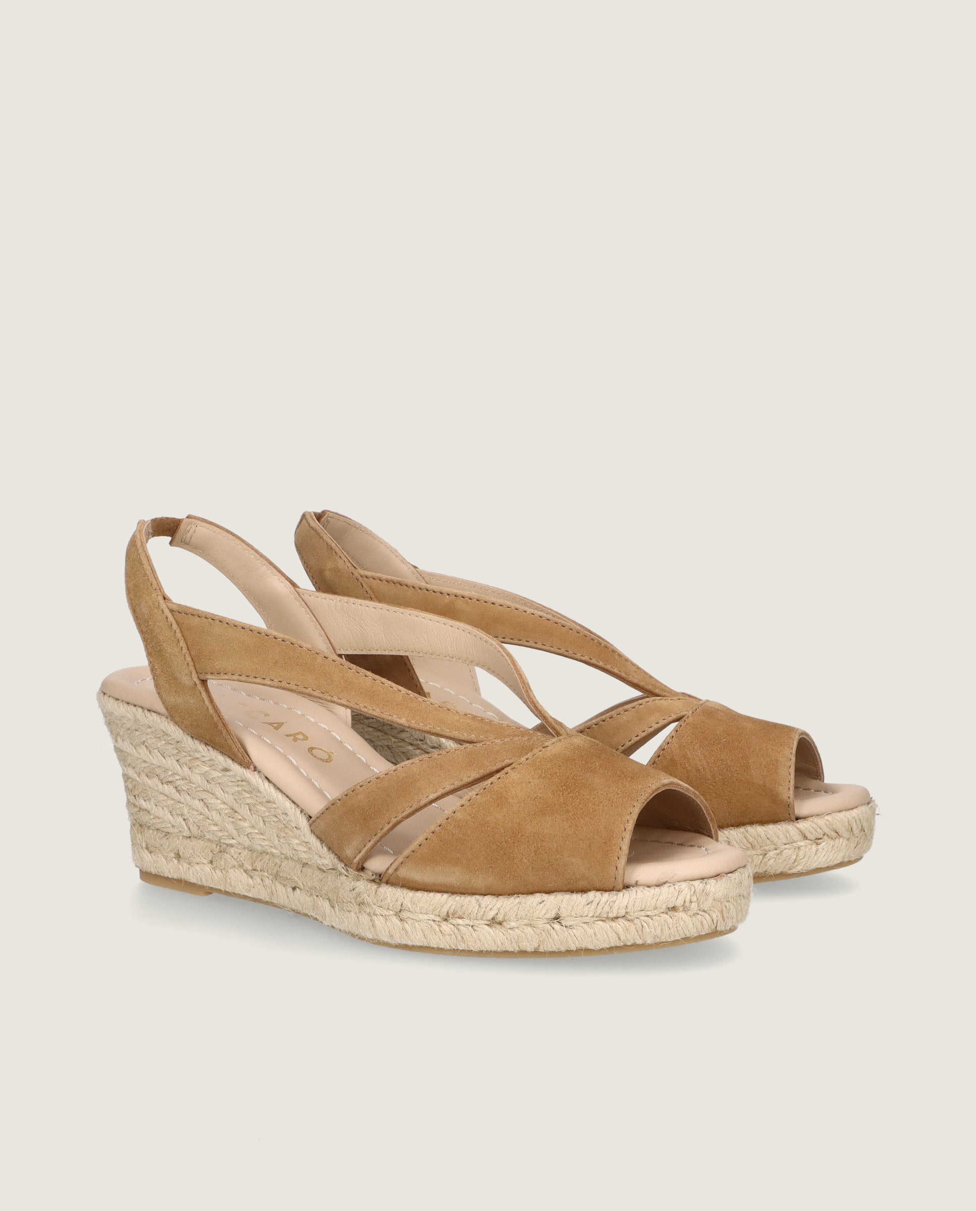 Imagen de Alpargatas Esparto Deborah Marrones Piel por Mascaro