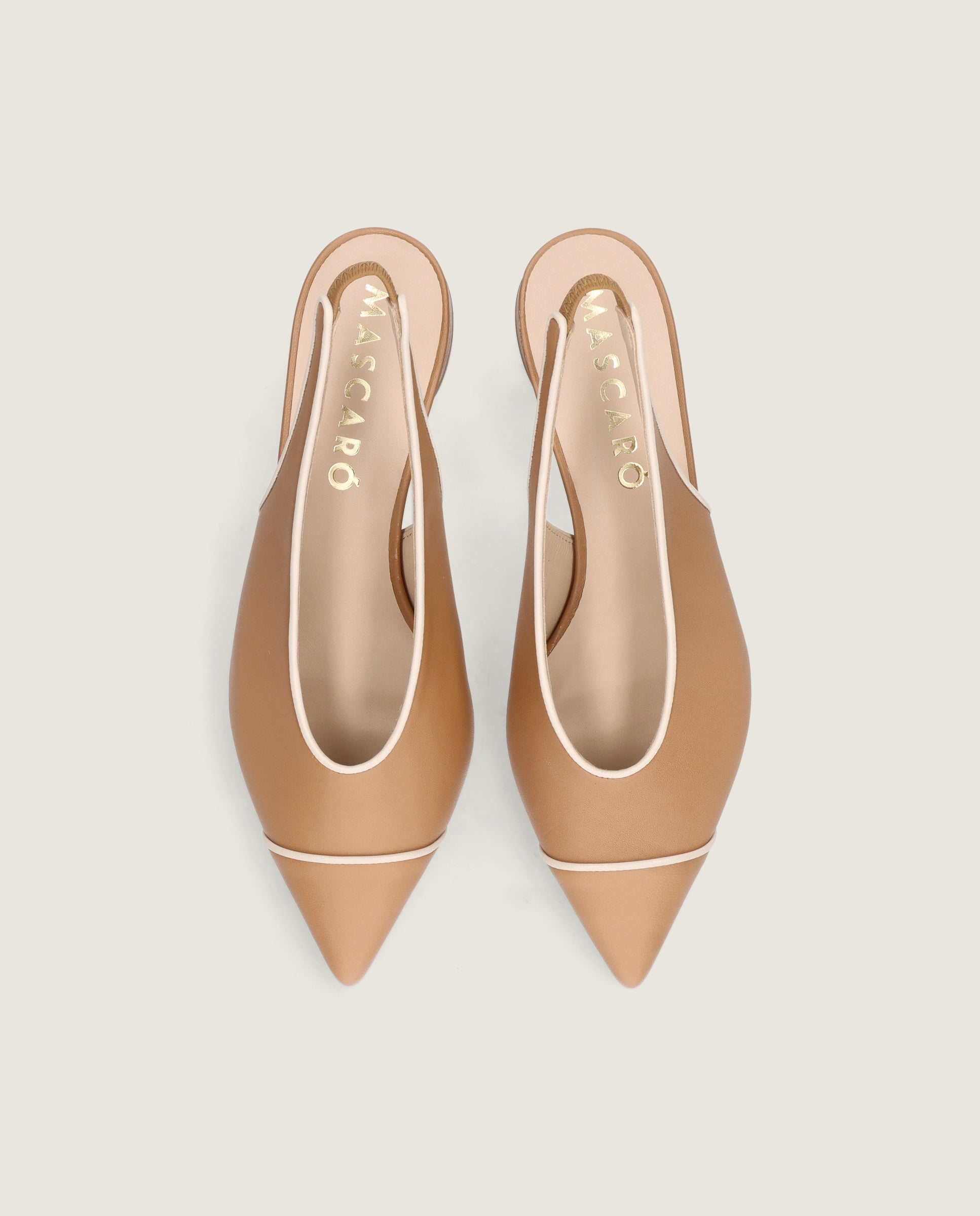 Alternative view of Holly Brown Leather Pumps by Mascaro