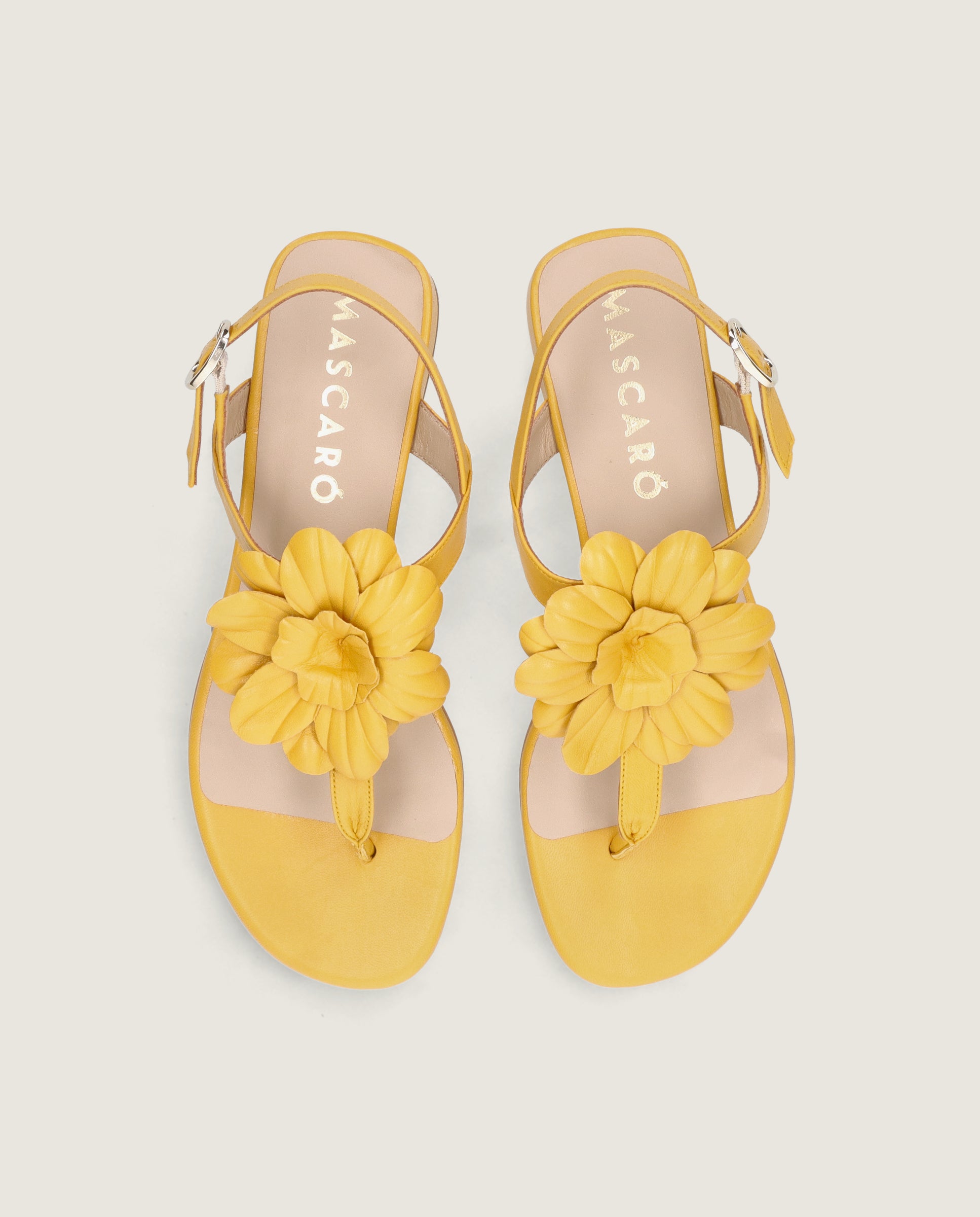 Vista alternativa de Sandalias Amelie Amarillos Piel por Mascaro