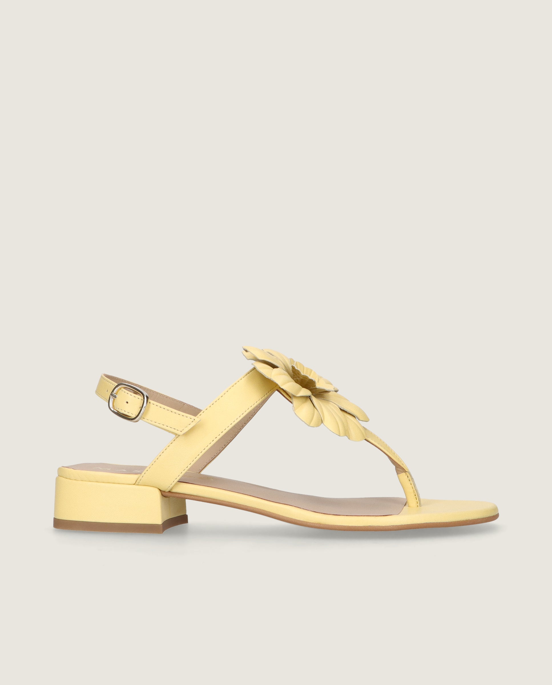 Sandalias Amelie Amarillos Piel