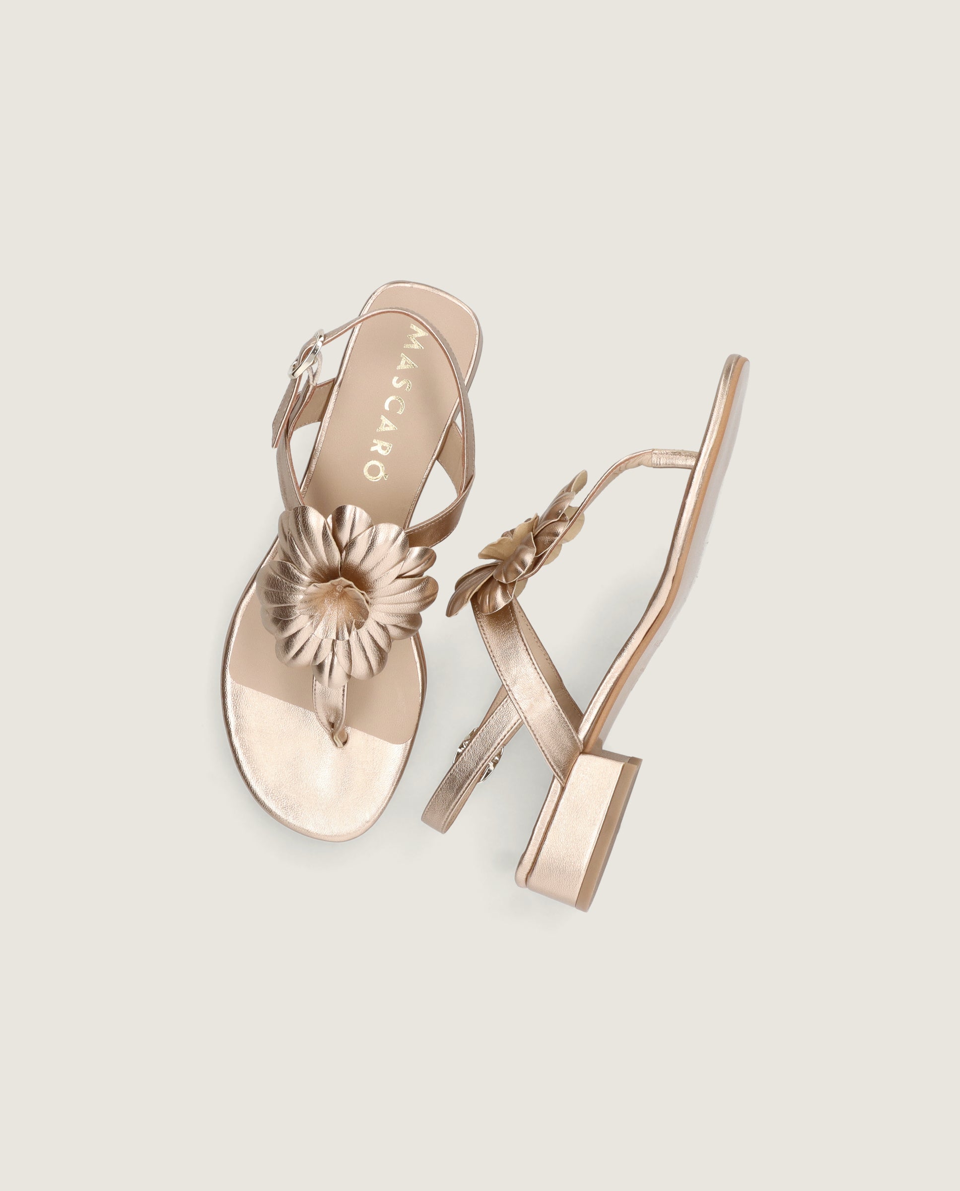 Sandalias Amelie Rosas Piel