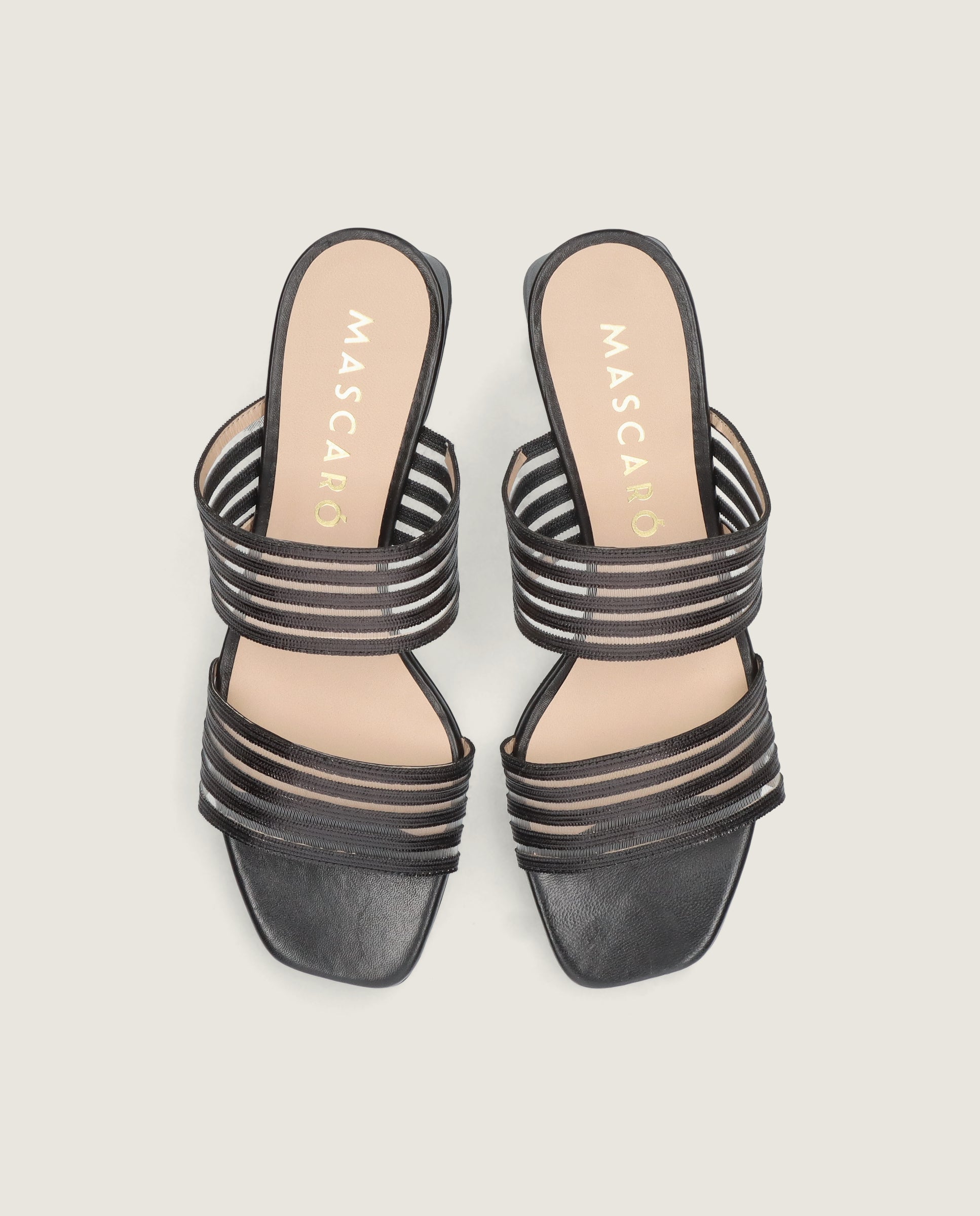 Alternative view of Cannes Black Woven Sandals by Mascaro