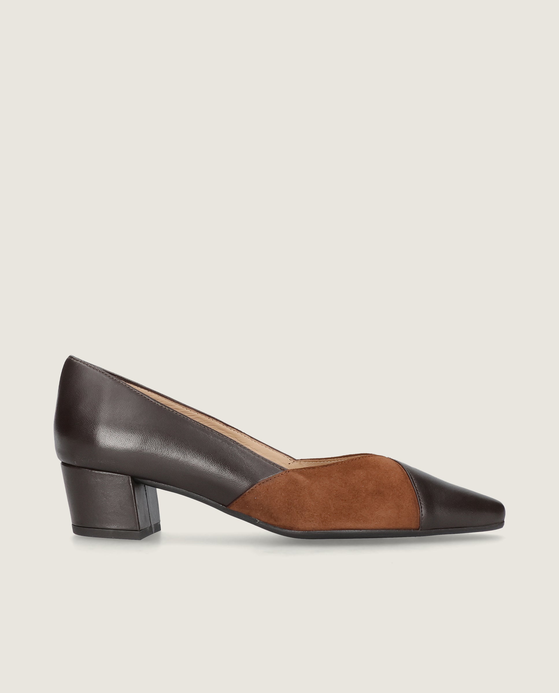 Greta Brown Leather Pumps
