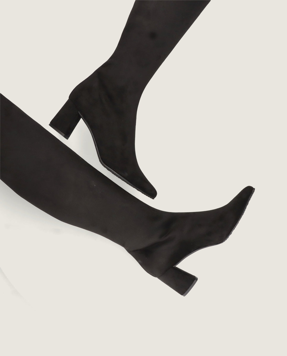 Botas Phoebe Negros Tejidos