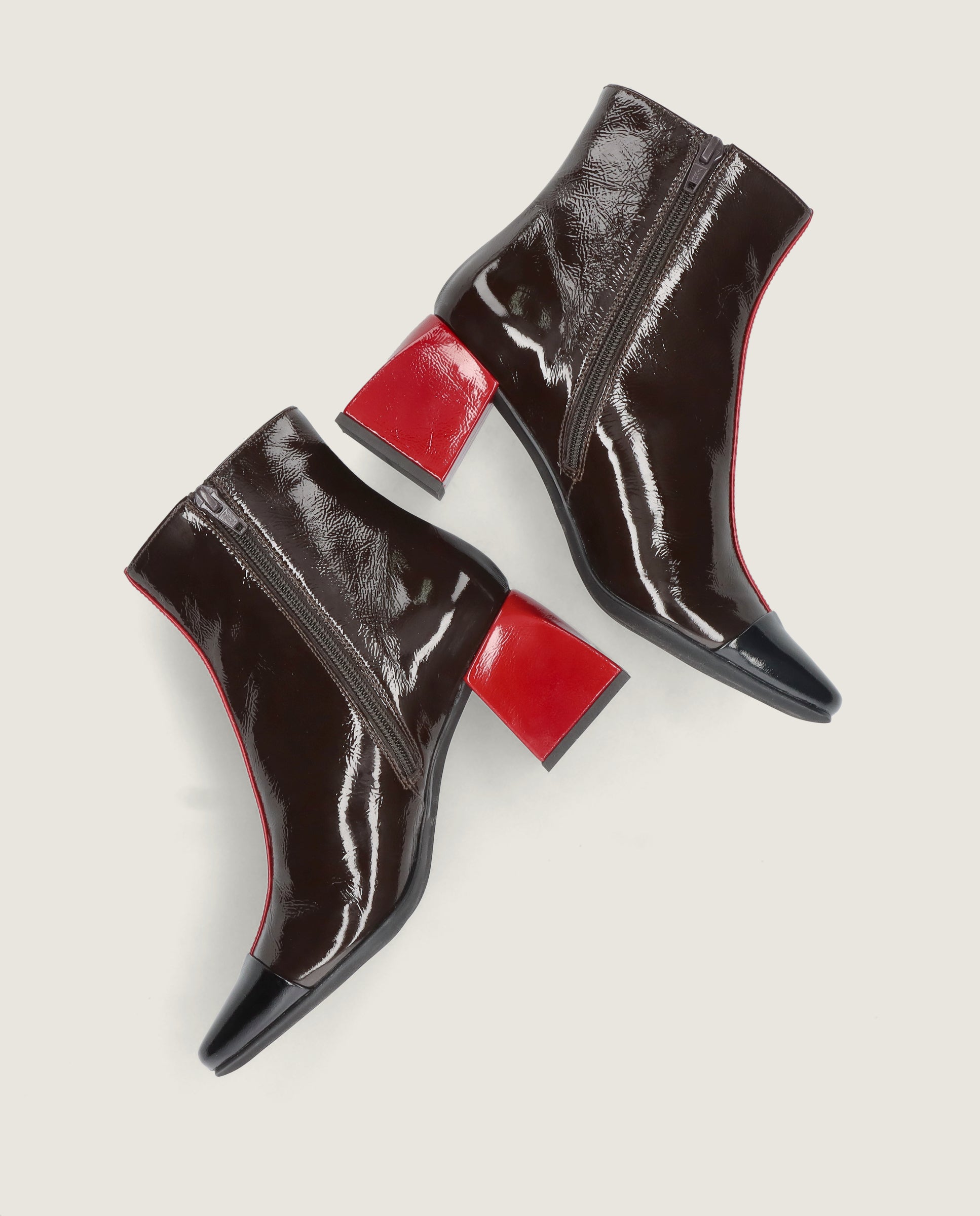 Botines Freja Marrones Charol