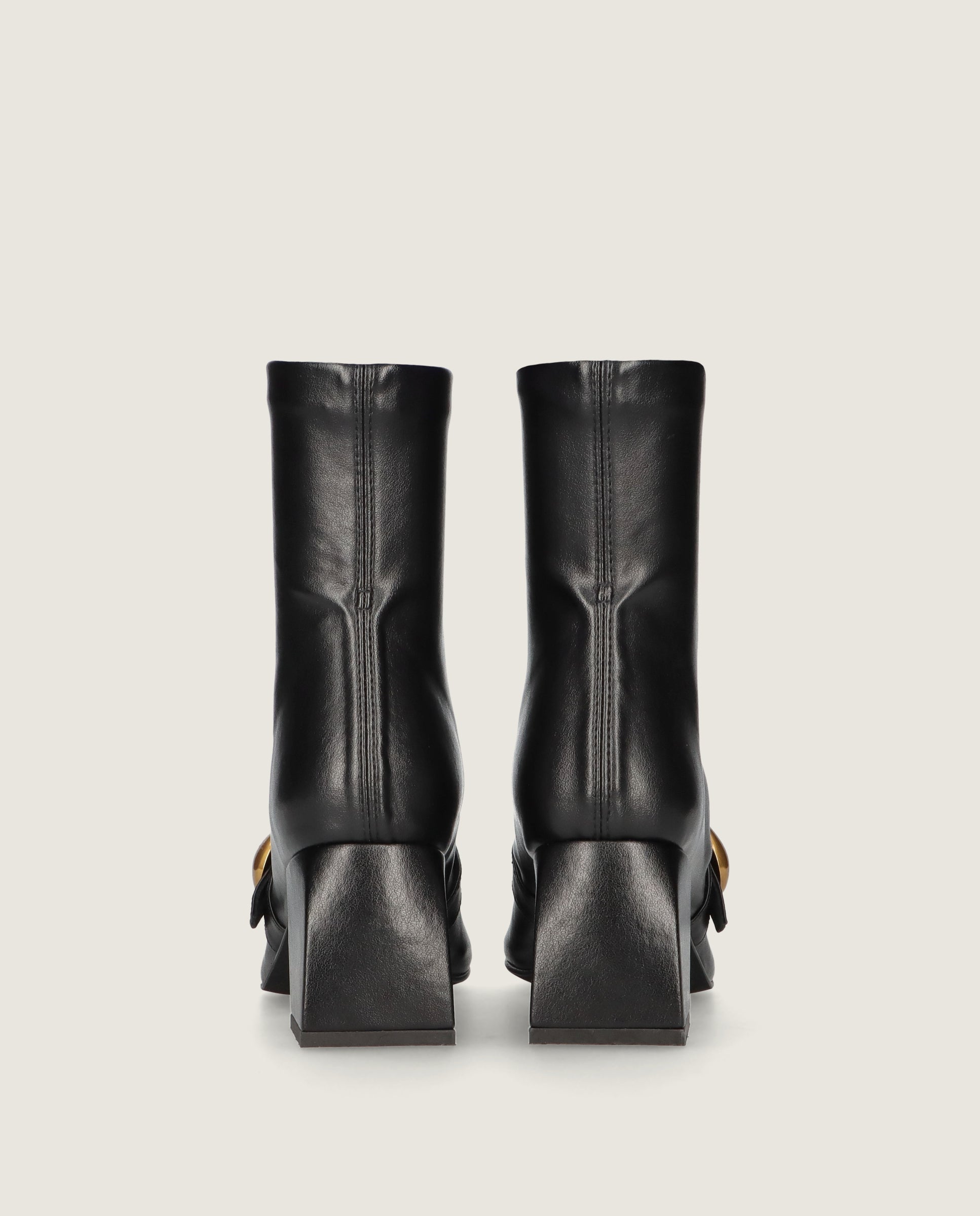 Botines Freja Negros Tejidos