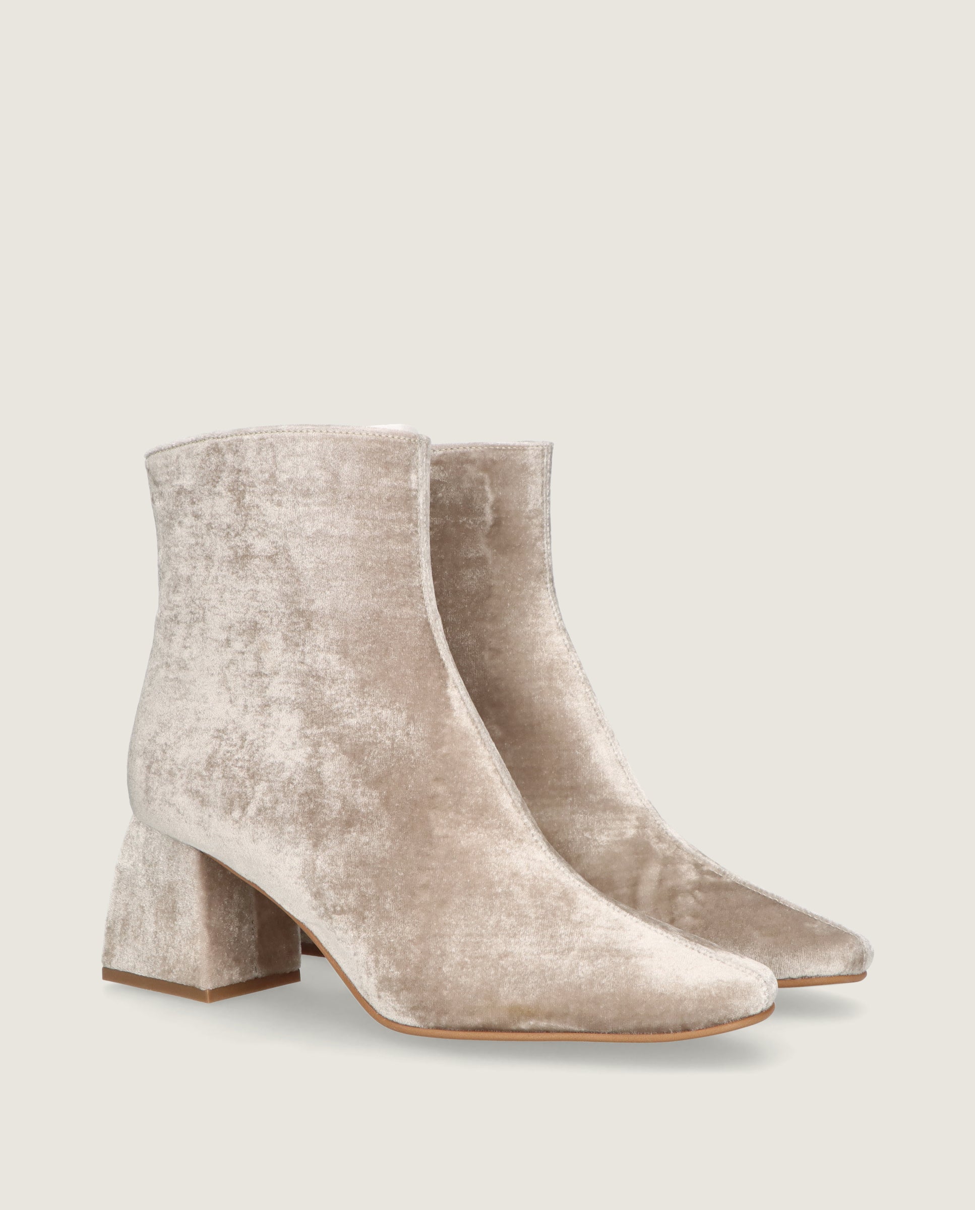 Botines Freja Beiges Tejidos