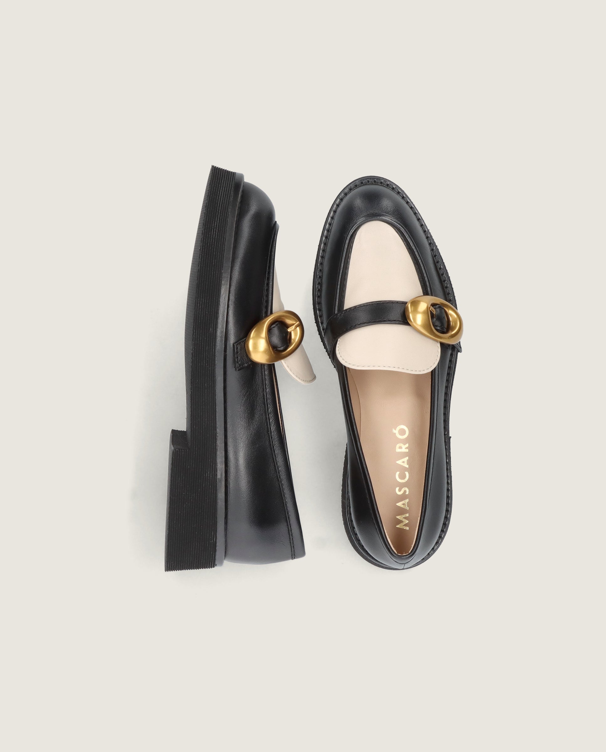 Loafers Terry Negros Piel