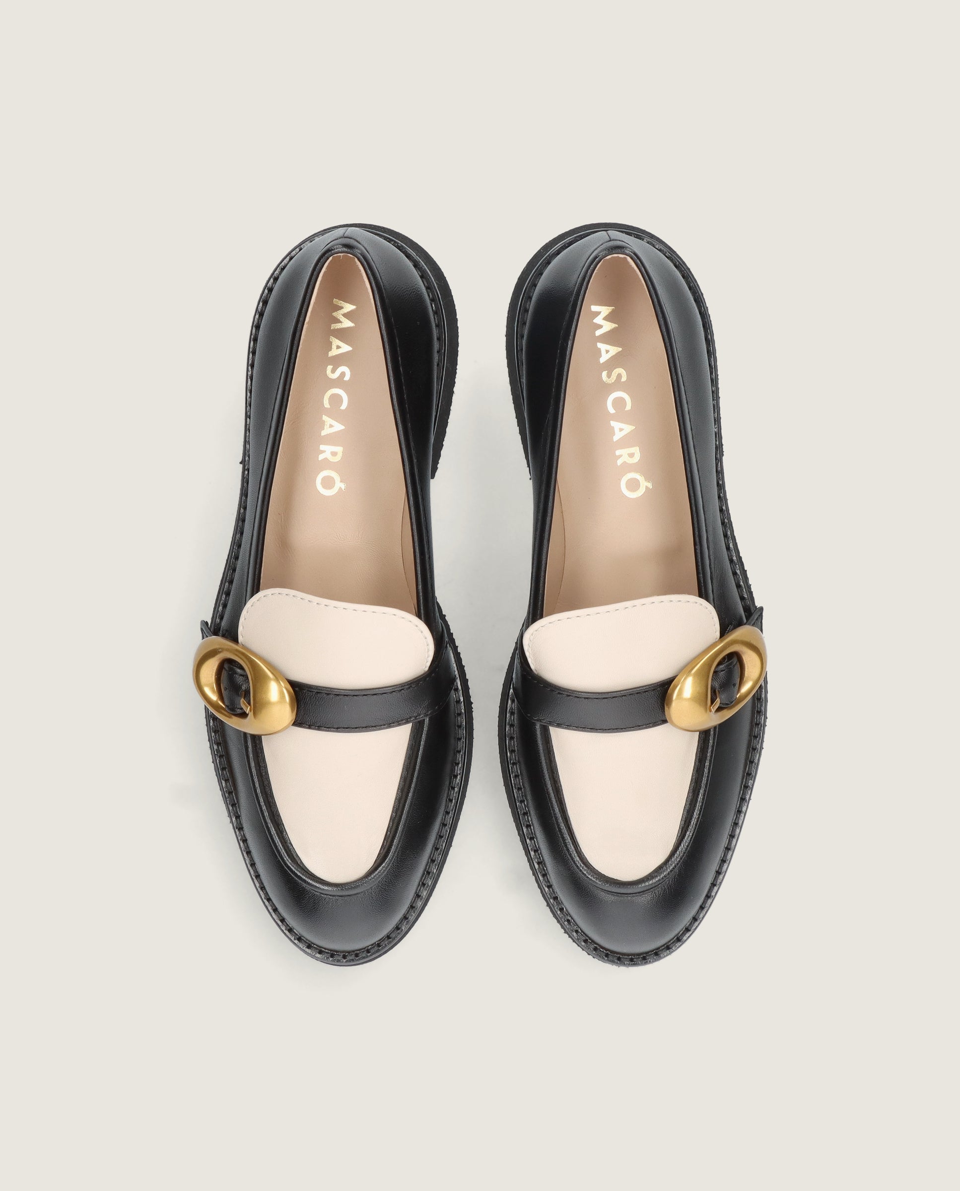 Loafers Terry Negros Piel