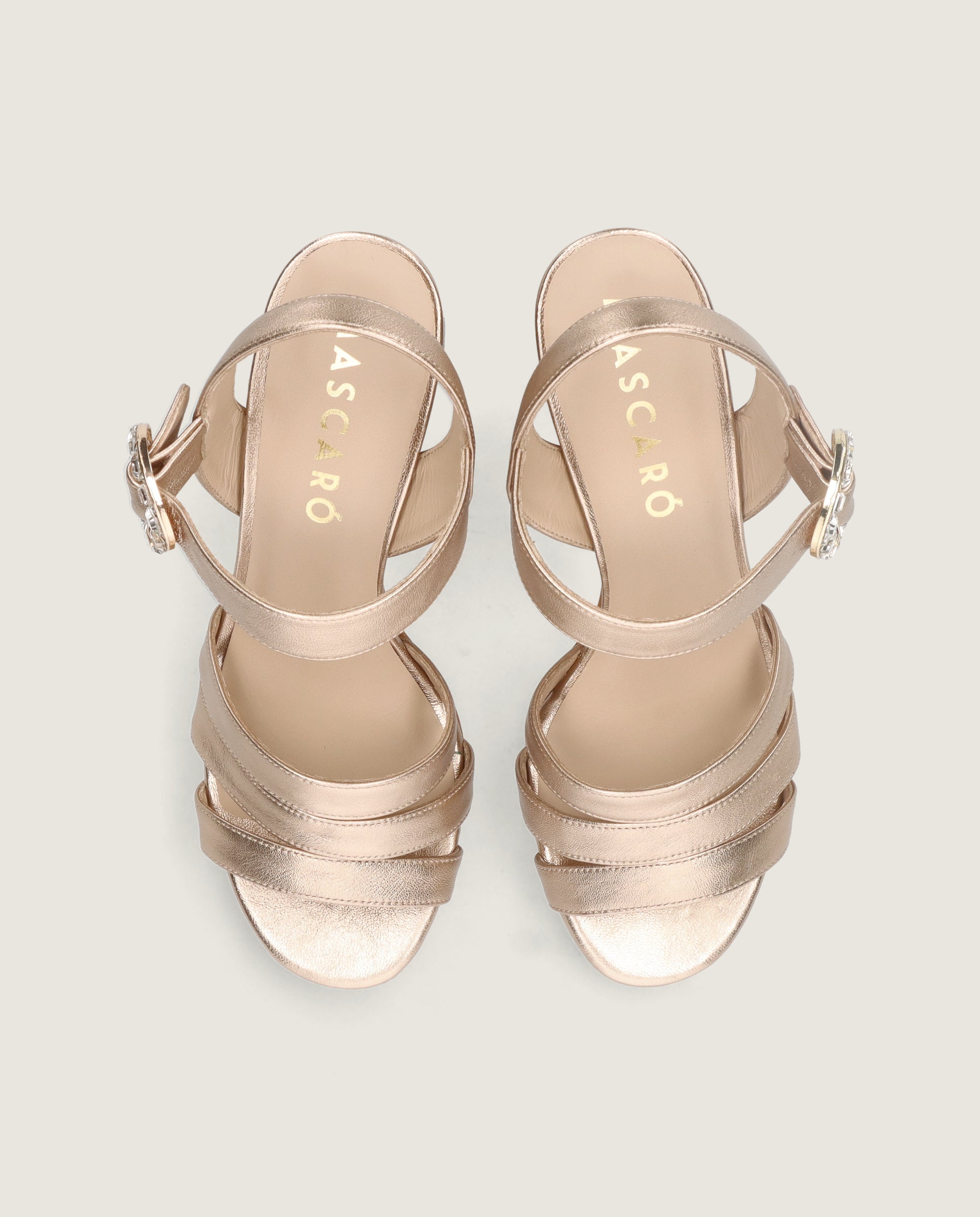 Sandalias Ruth Dorados Piel