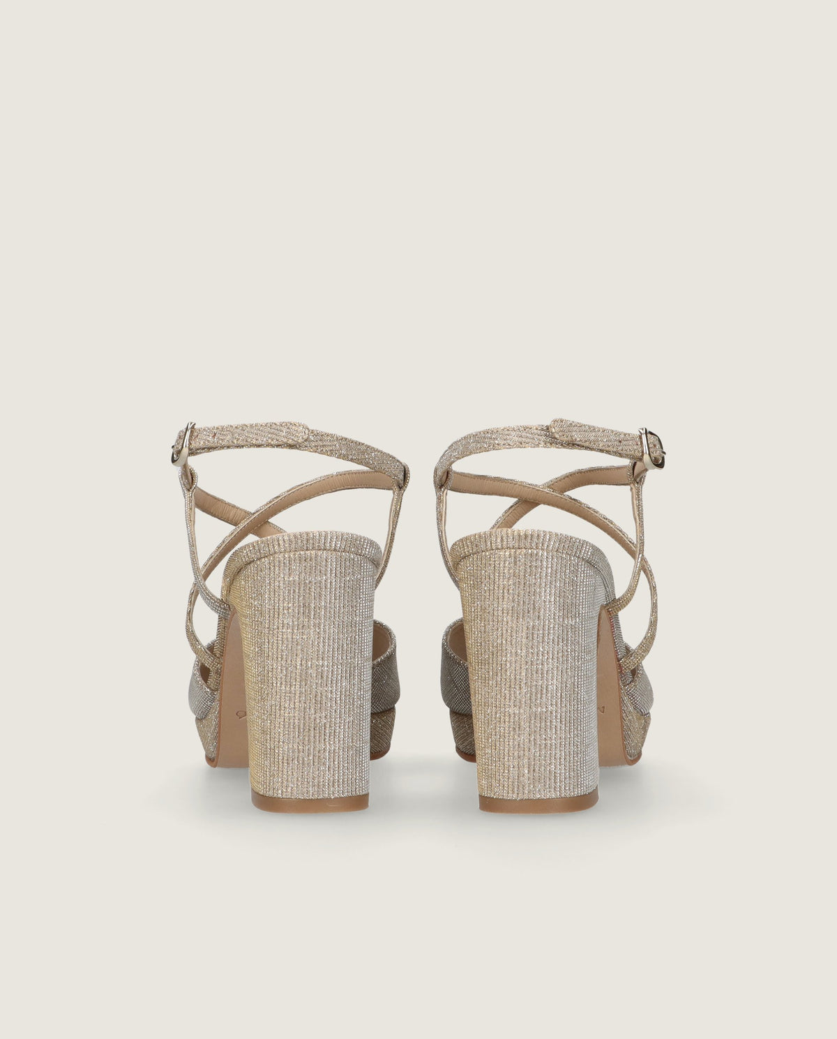 Mary Sandals Silver Metallic Woven