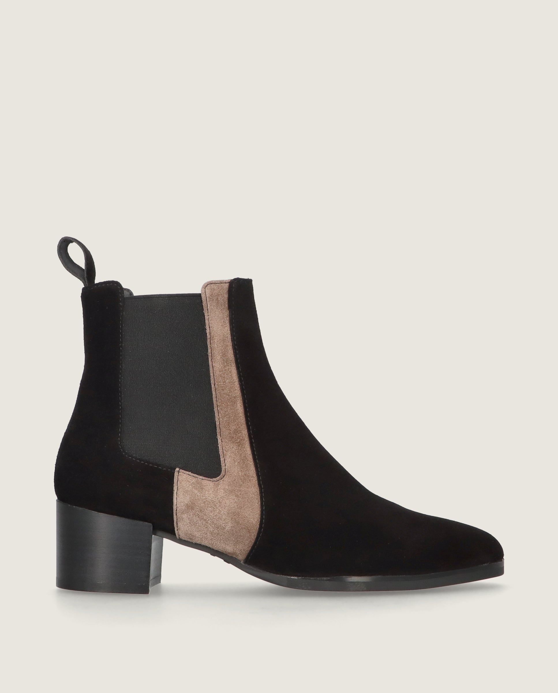 Sharon Schwarze Wildleder Stiefeletten