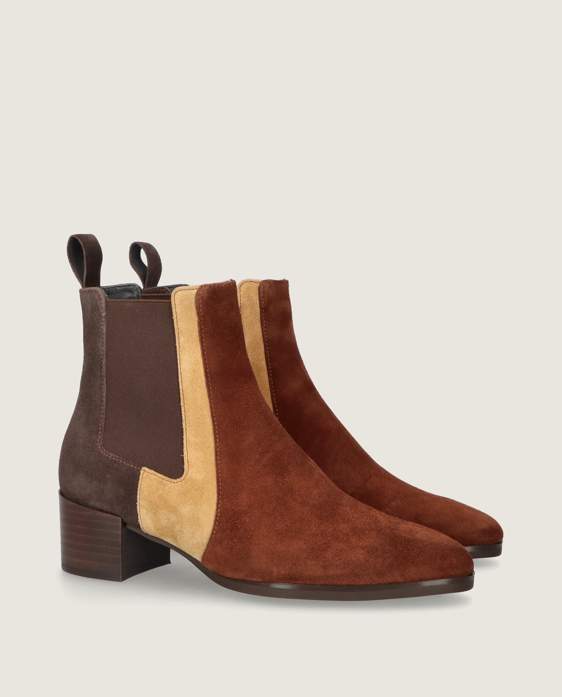 Botines Sharon Marrones Ante