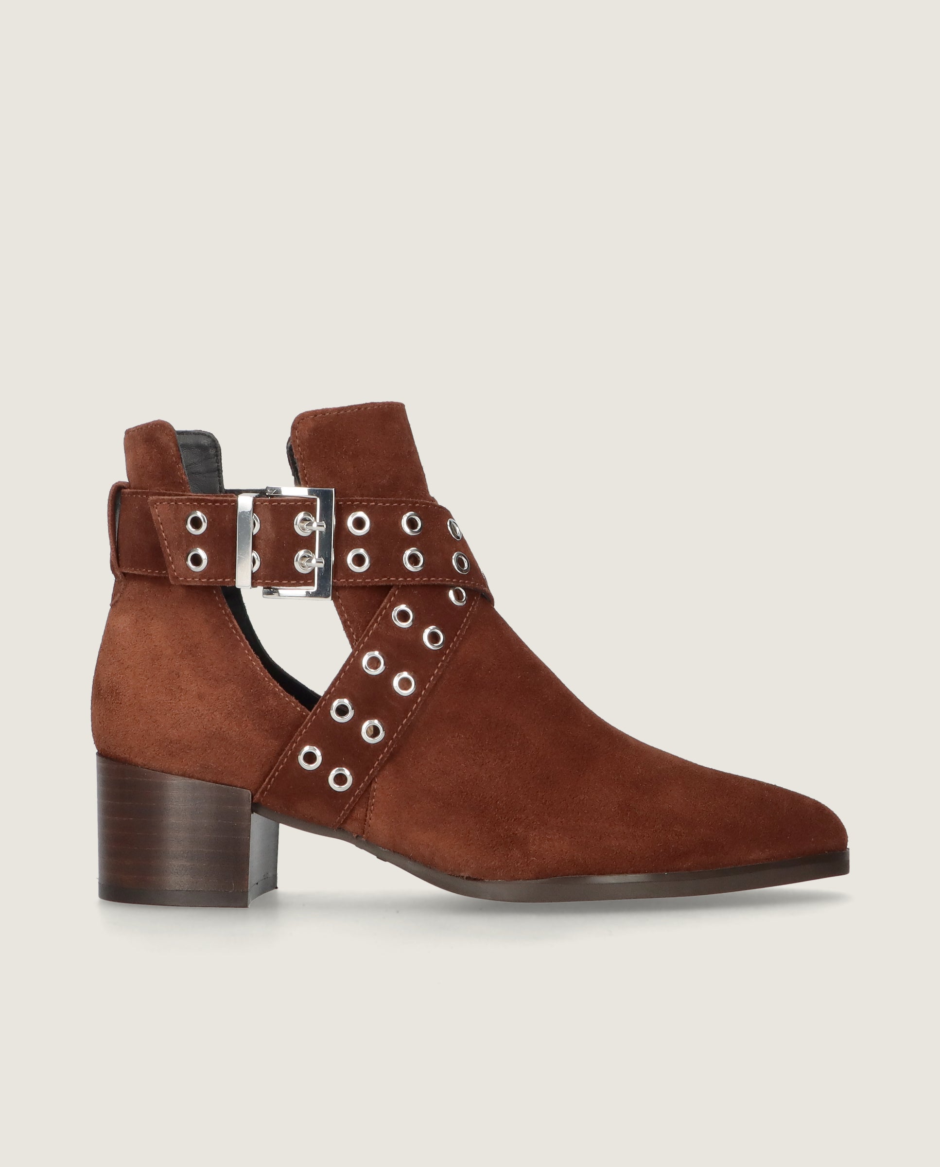 Sharon Brown Suede Ankle Boots