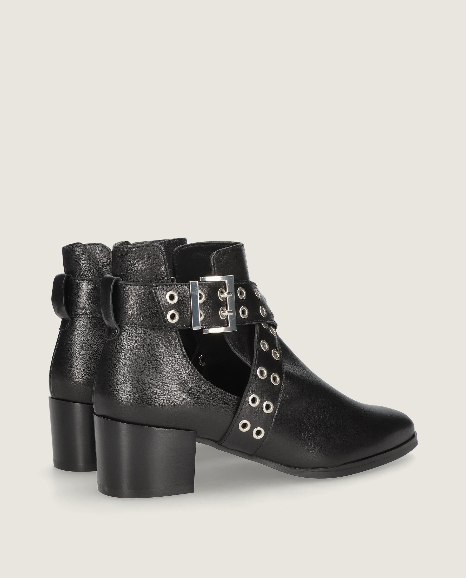 Botines Sharon Negros Piel